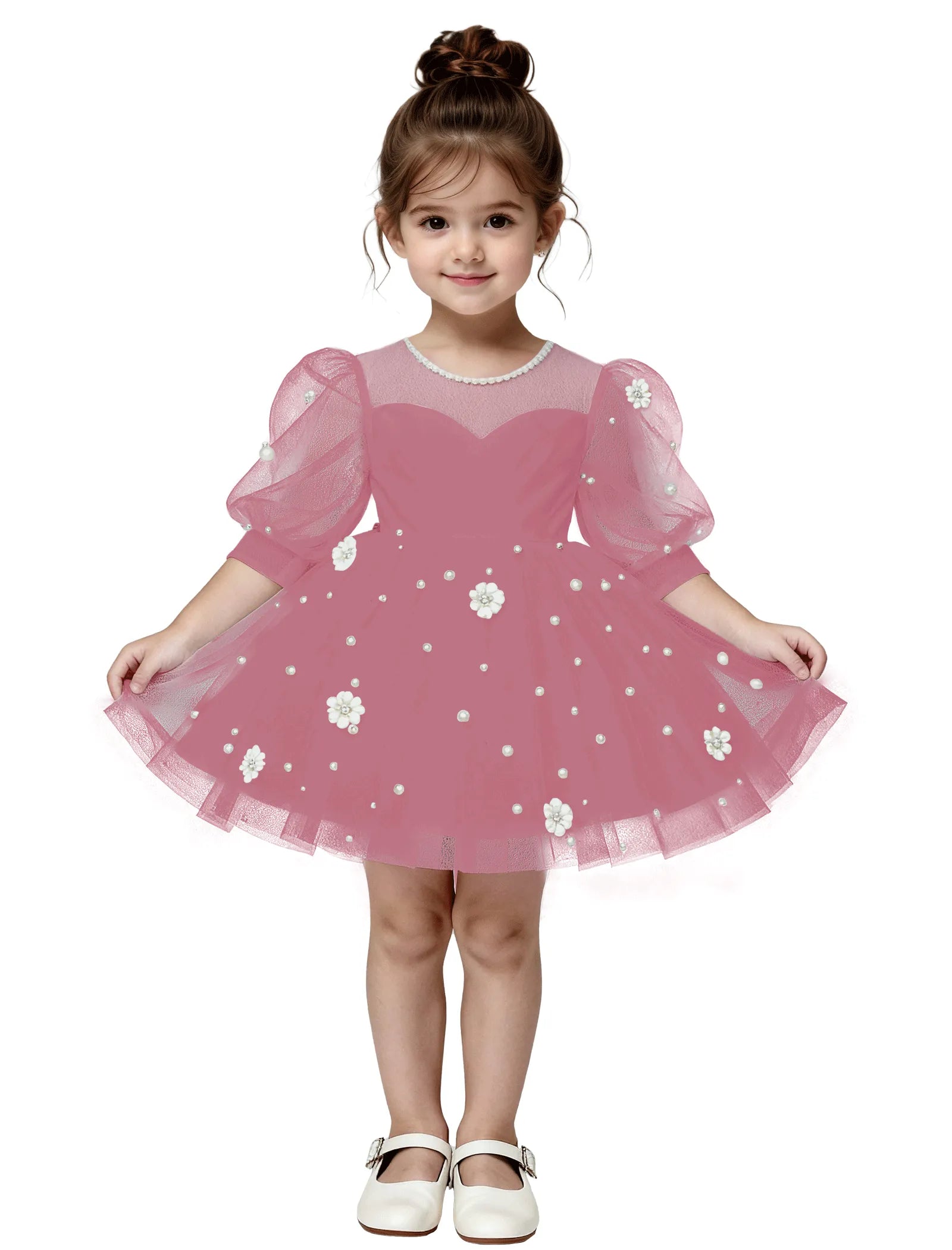 Pitsiline õlgadeta printsessikleit