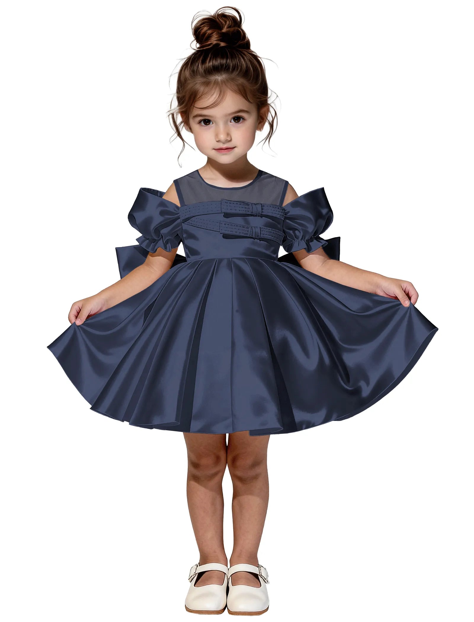 Vestido de princesa sin mangas de encaje