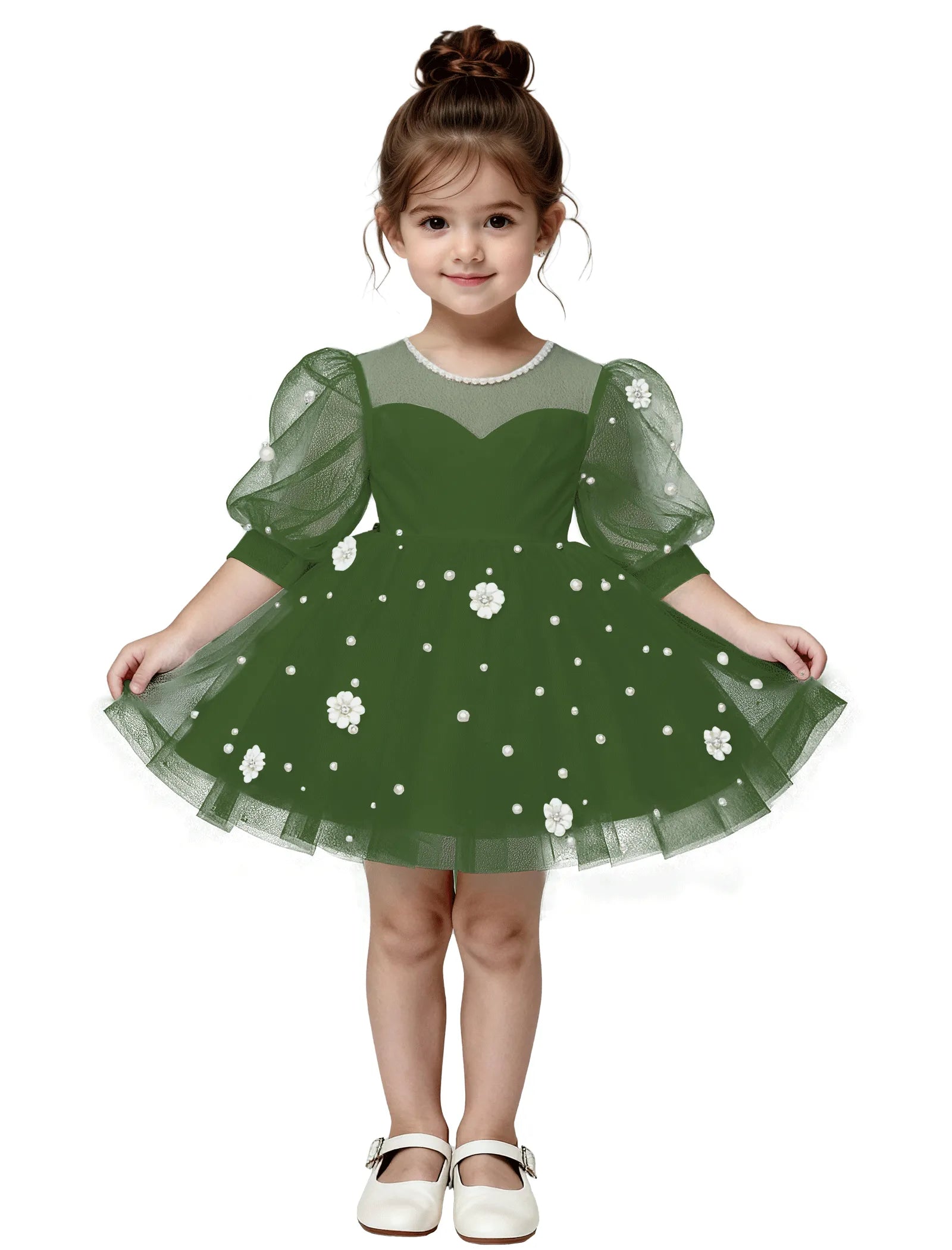 Pitsiline õlgadeta printsessikleit