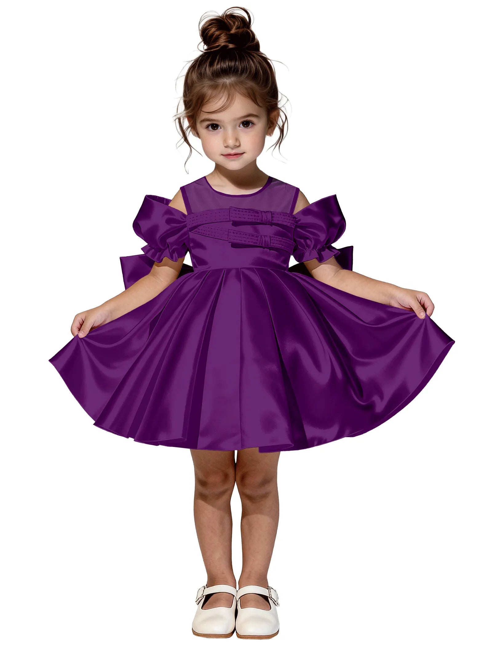 Vestido de princesa sin mangas de encaje