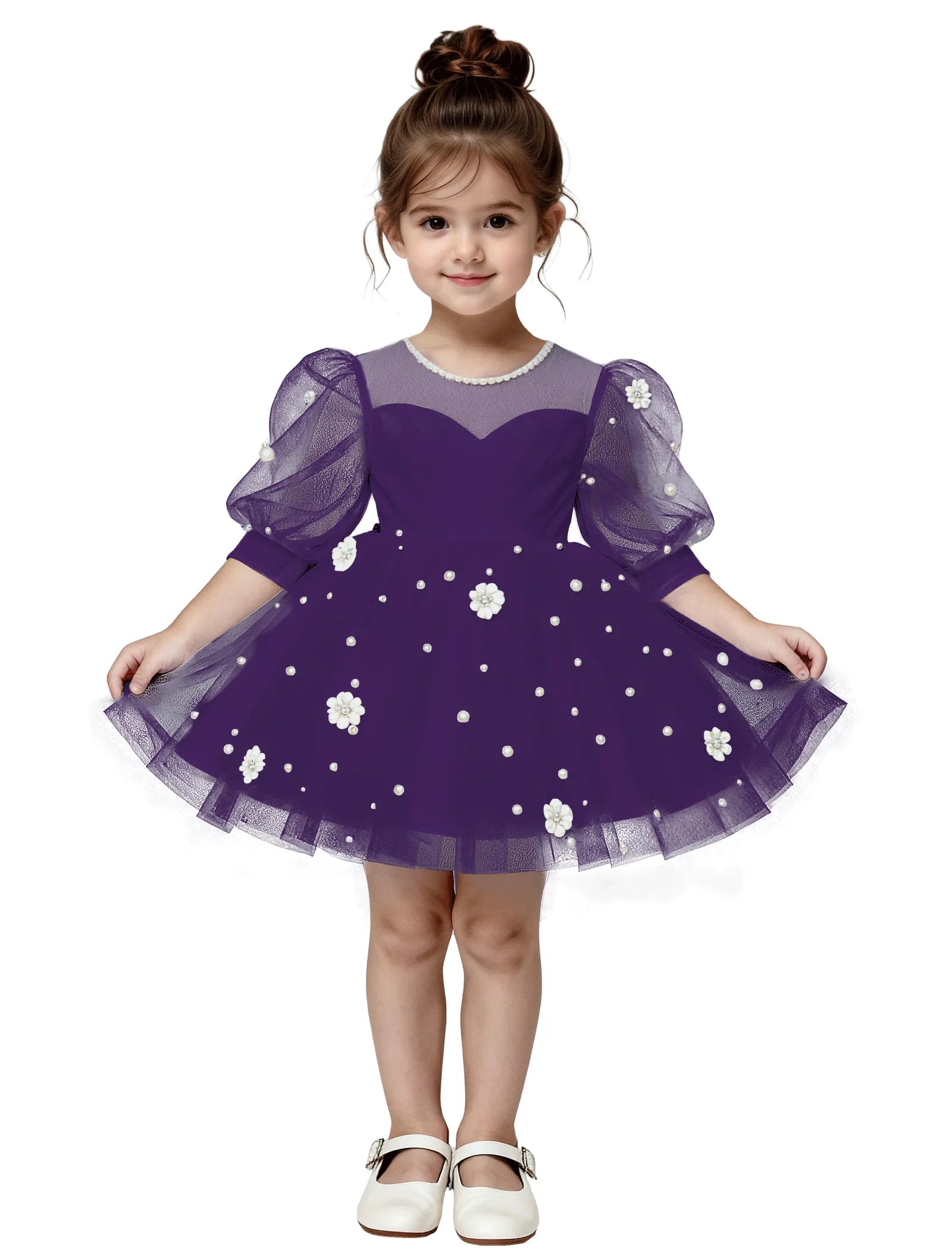 Pitsiline õlgadeta printsessikleit