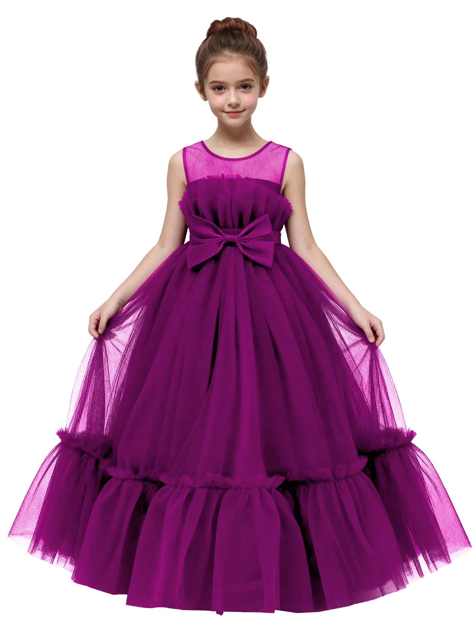 Elegant Mesh Gown for Girls Birthday or Wedding