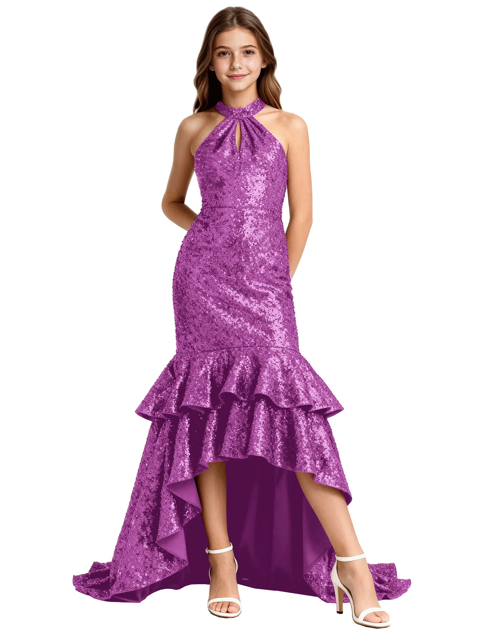 Elegant Party Dress for Girls With Glitter and Flare