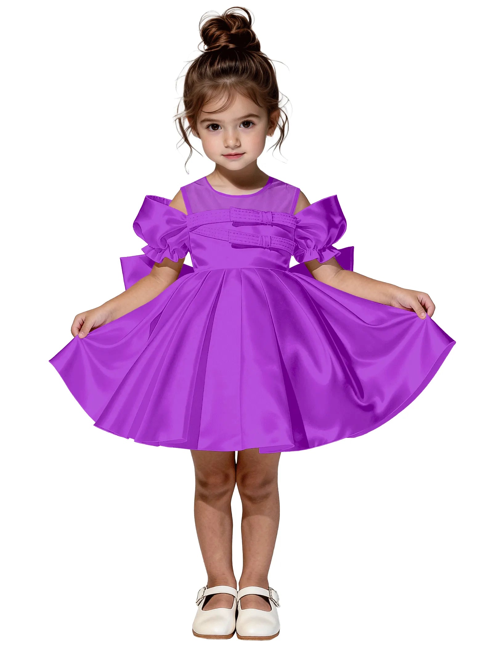 Vestido de princesa sin mangas de encaje