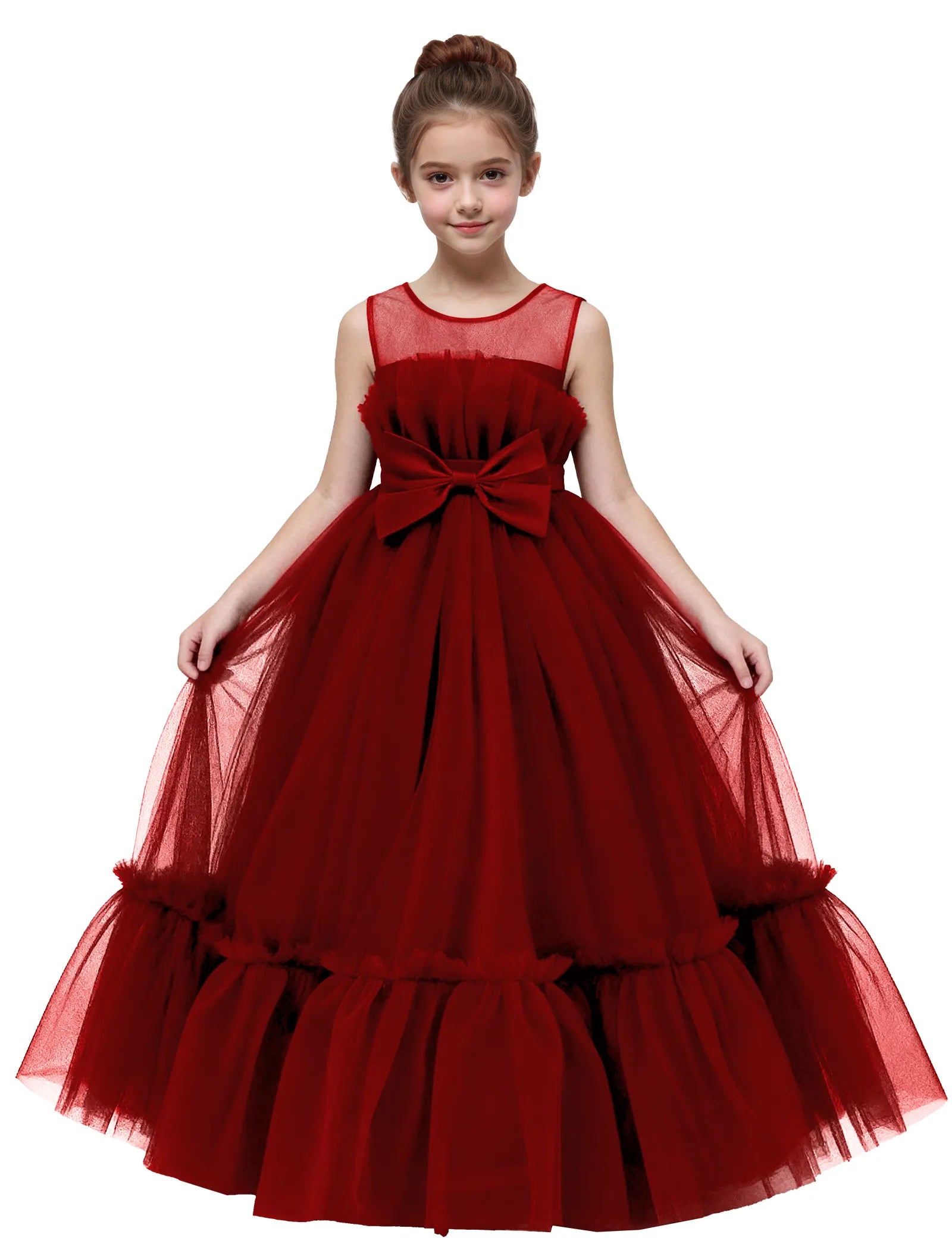 Elegant Mesh Gown for Girls Birthday or Wedding