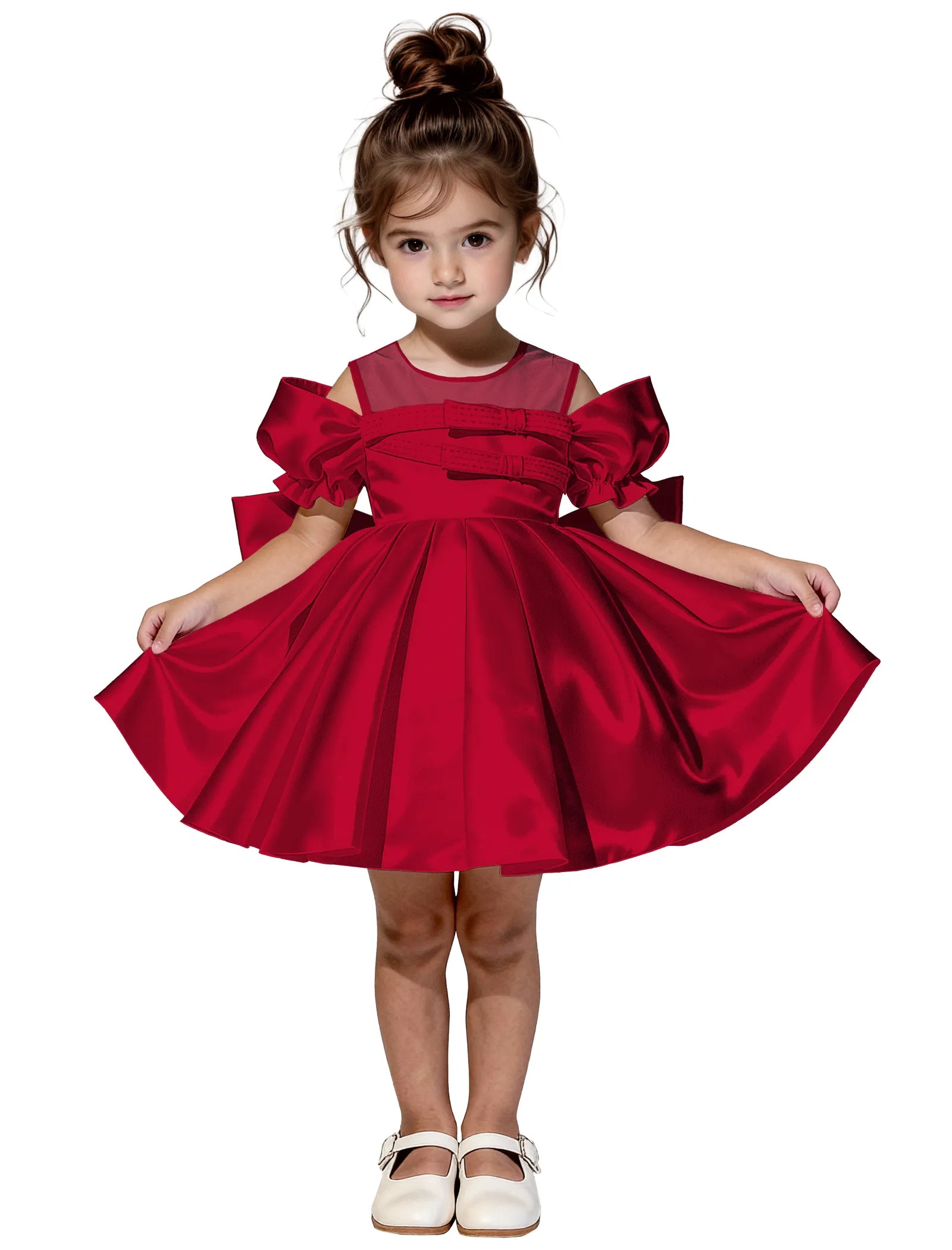 Vestido de princesa sin mangas de encaje