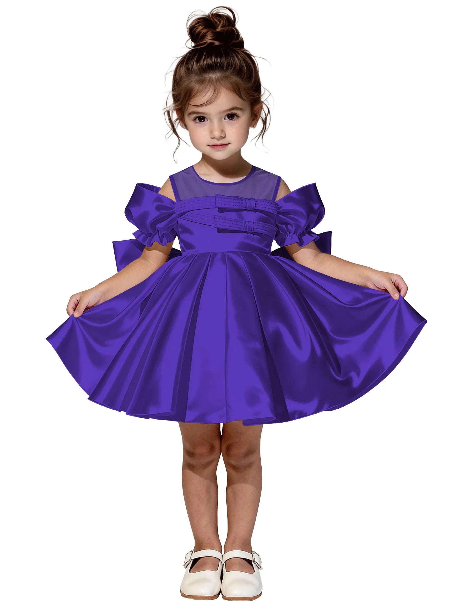 Vestido de princesa sin mangas de encaje