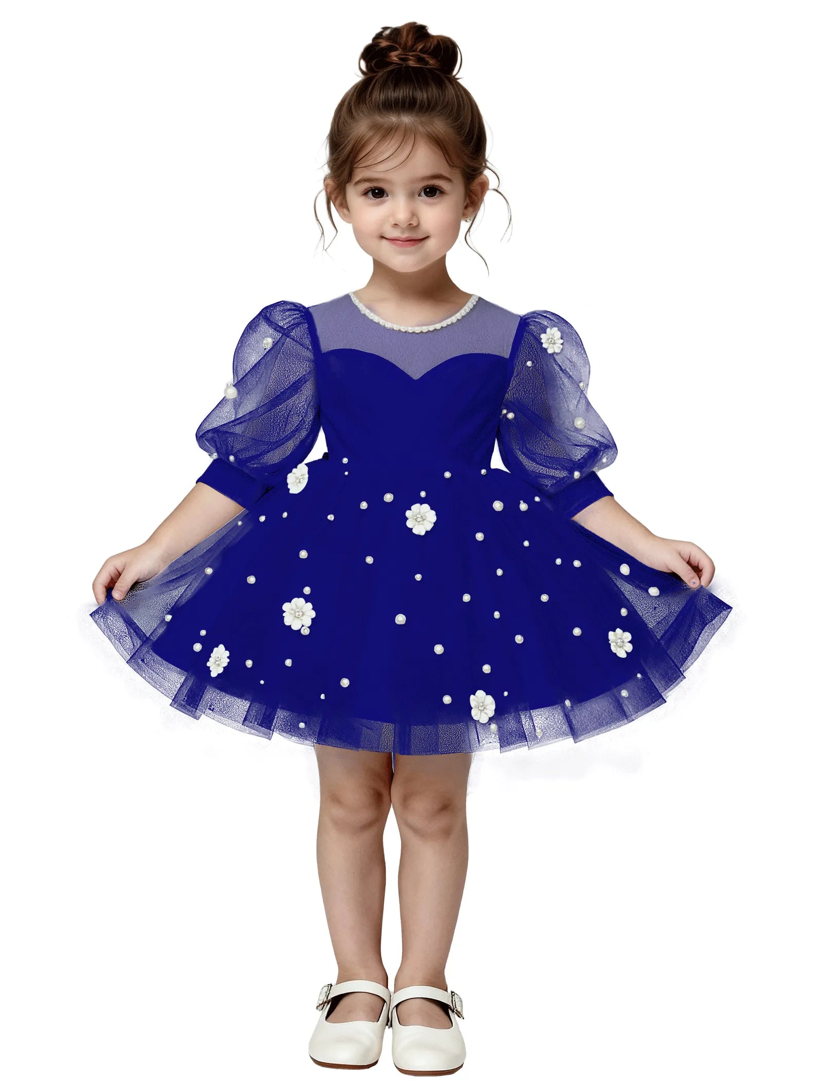 Pitsiline õlgadeta printsessikleit