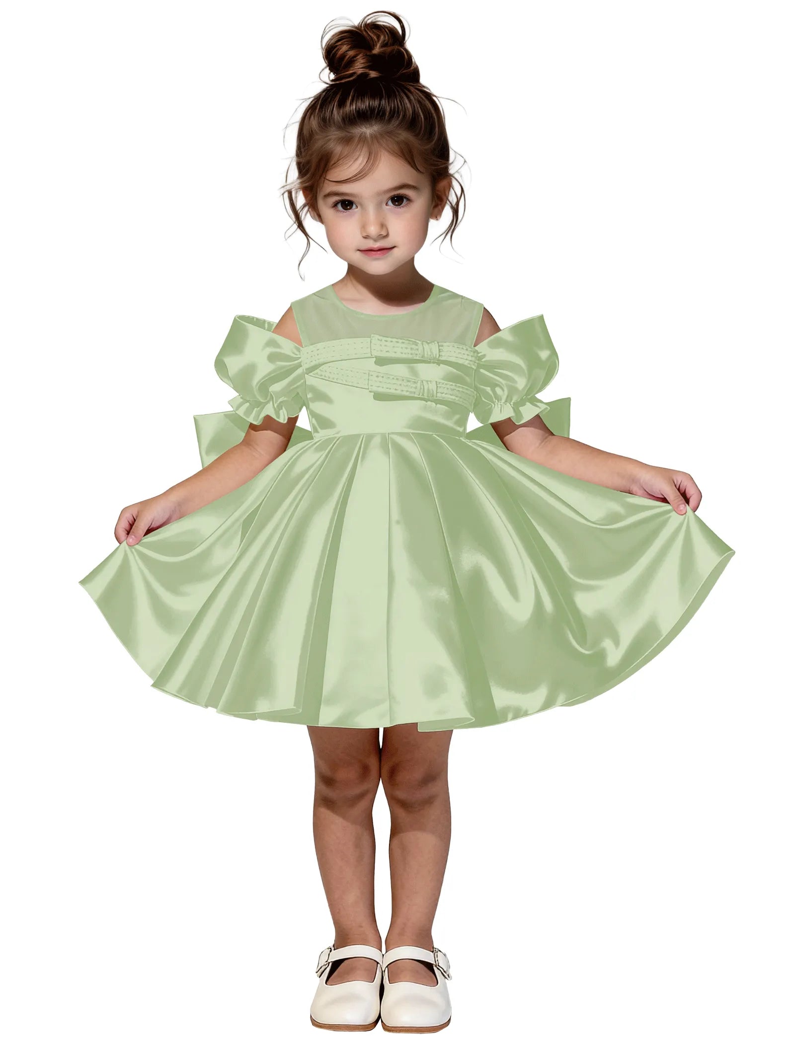 Vestido de princesa sin mangas de encaje