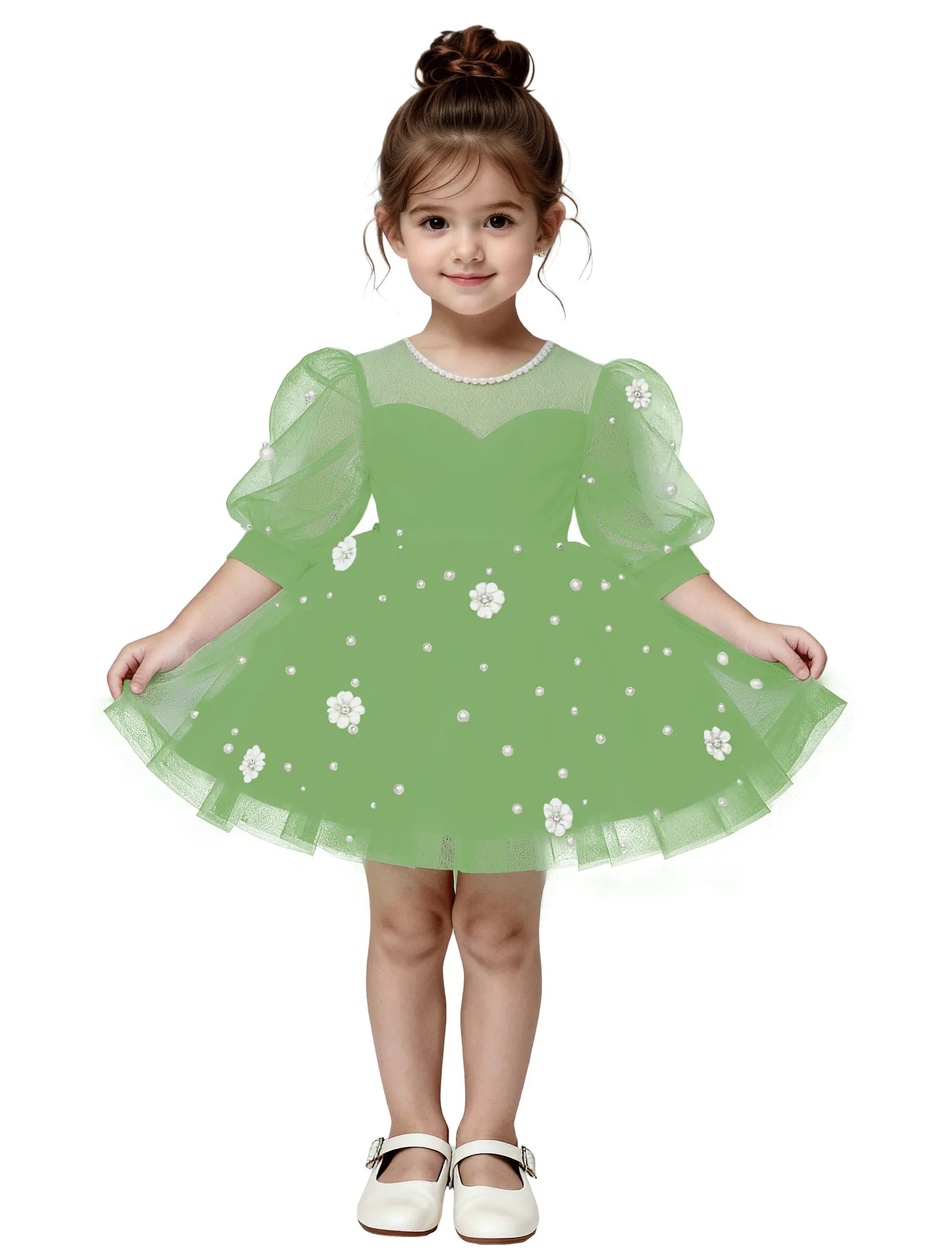 Pitsiline õlgadeta printsessikleit