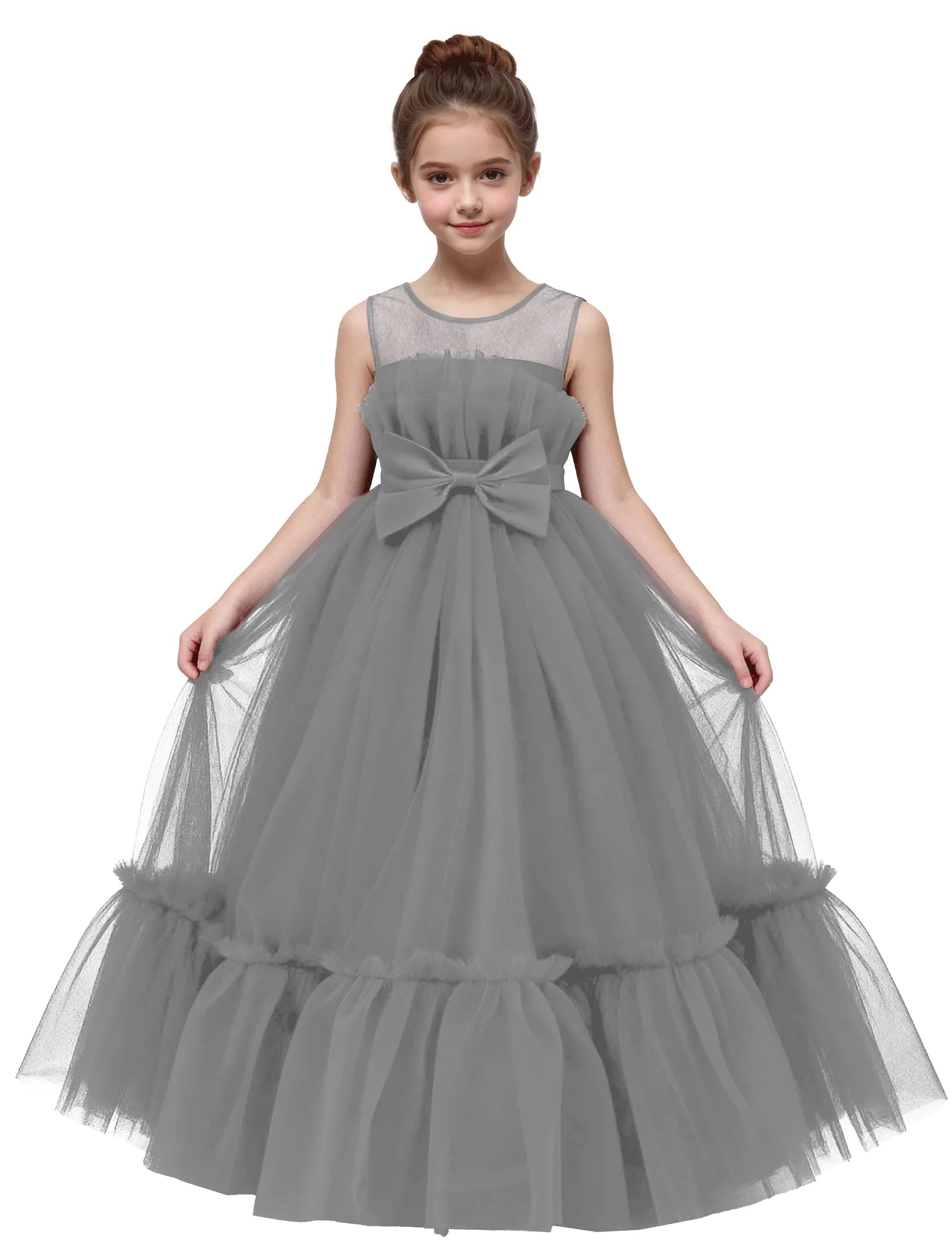 Elegant Mesh Gown for Girls Birthday or Wedding