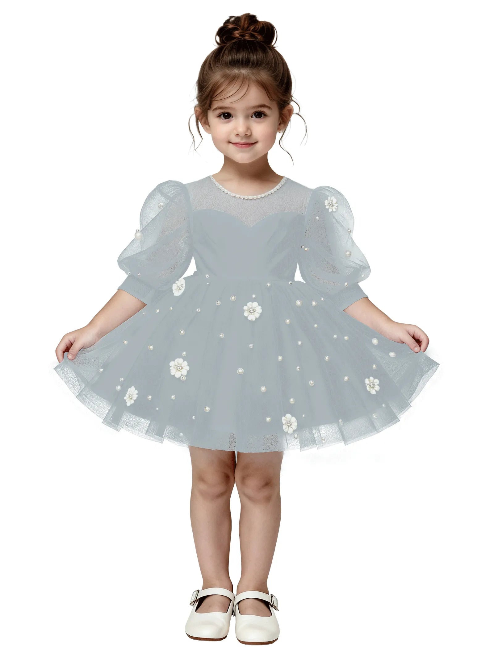 Pitsiline õlgadeta printsessikleit