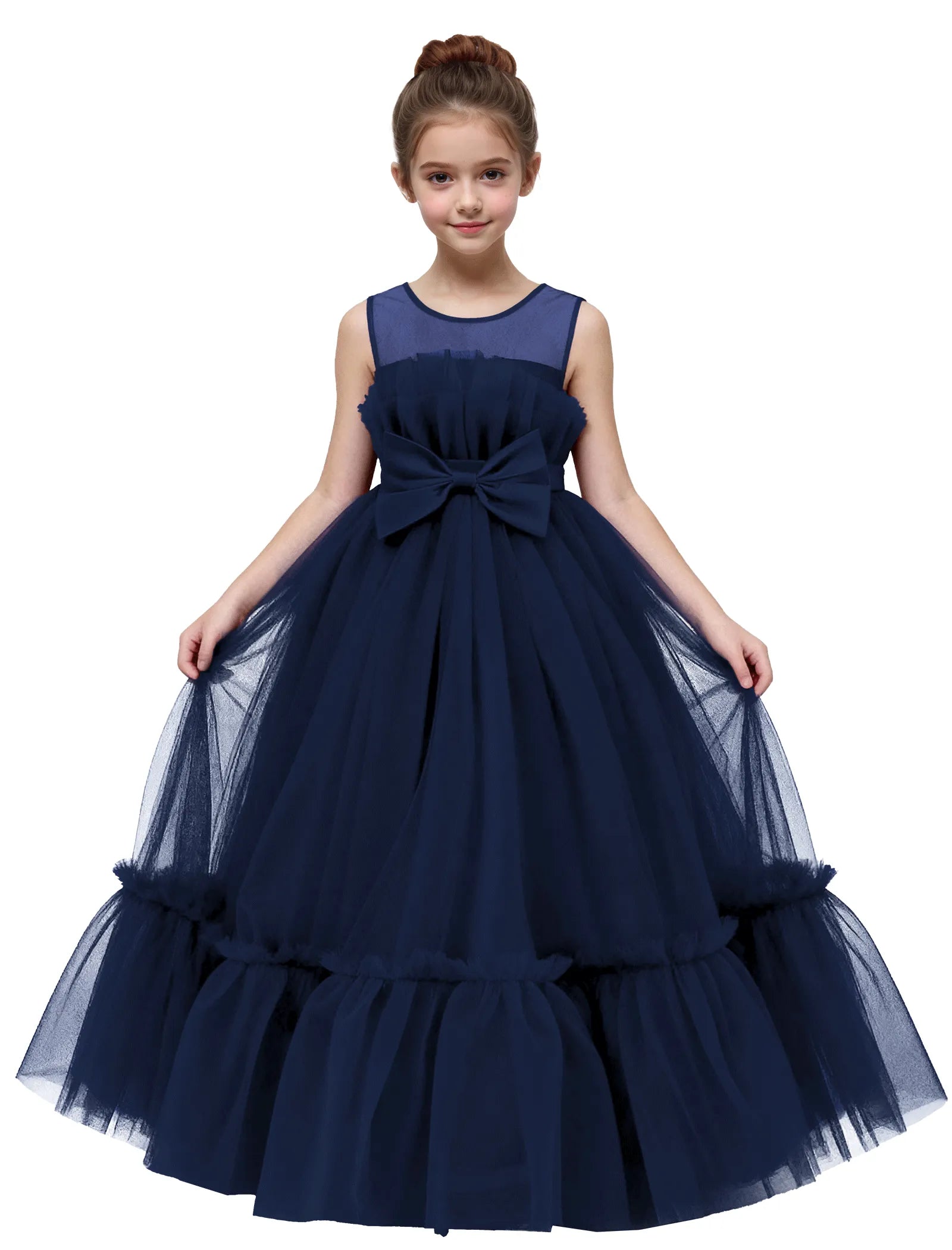 Elegant Mesh Gown for Girls Birthday or Wedding