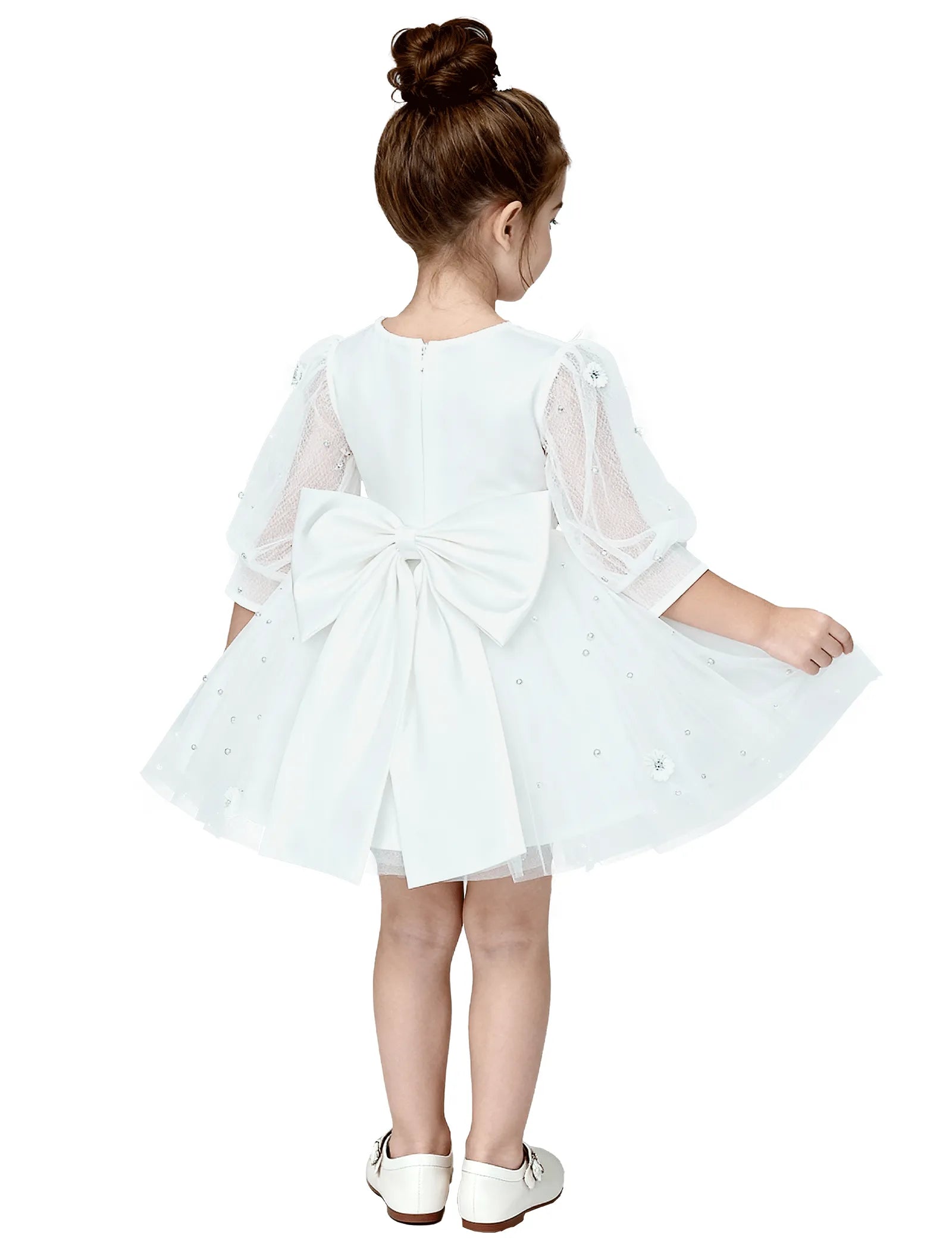 Pitsiline õlgadeta printsessikleit