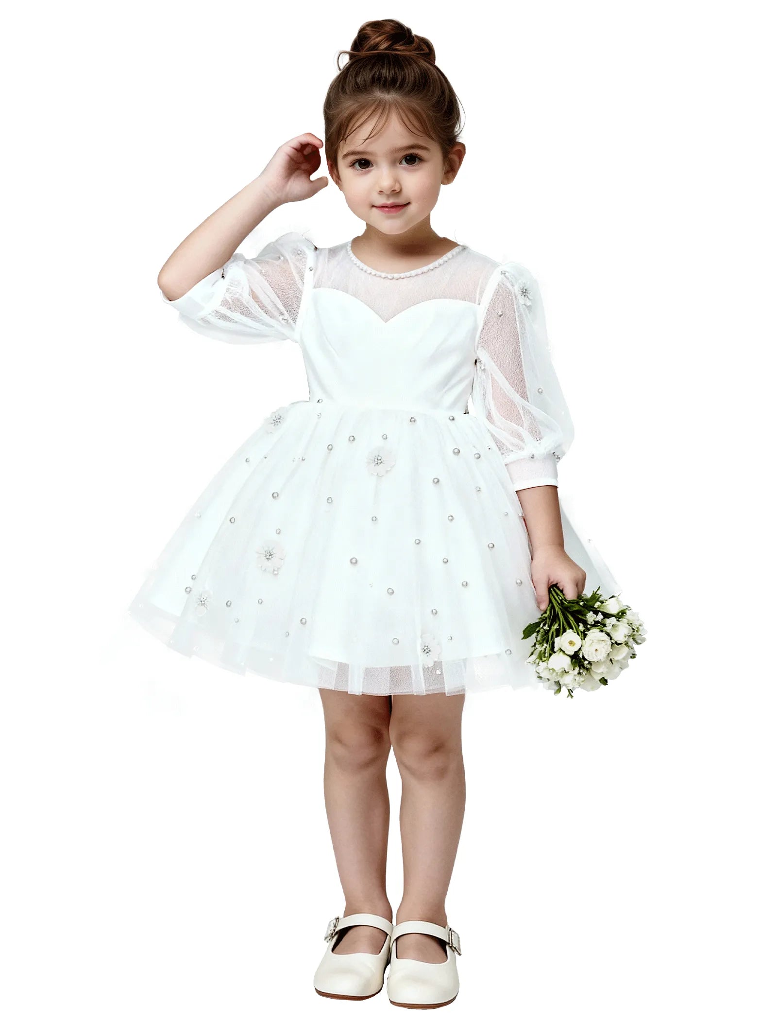 Pitsiline õlgadeta printsessikleit