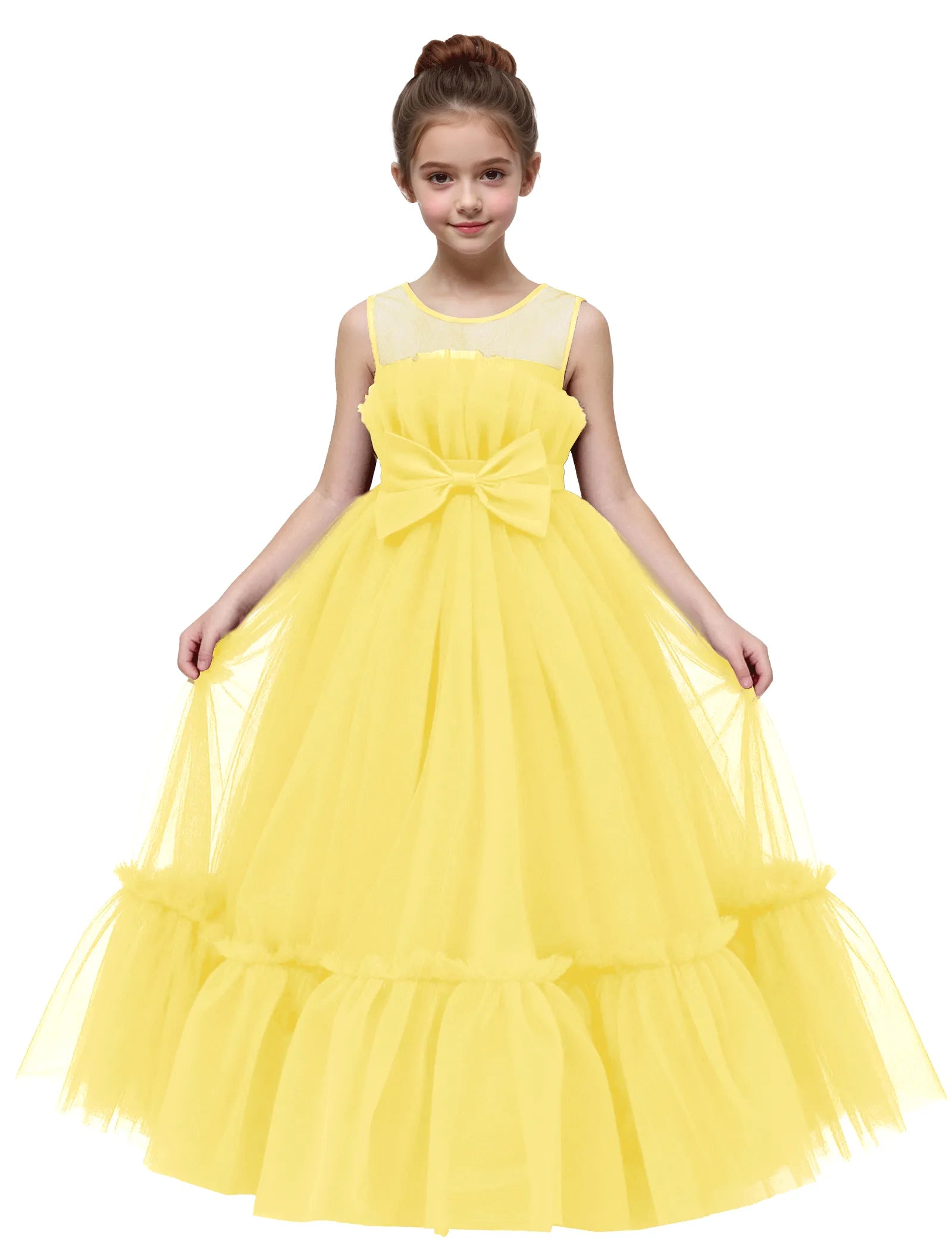 Elegant Mesh Gown for Girls Birthday or Wedding