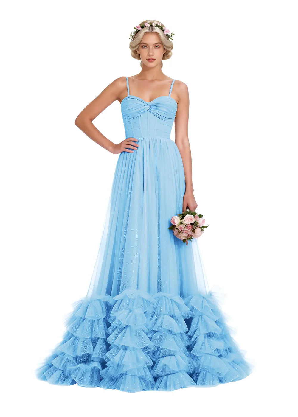 Fairy Whispers – Elegant Mermaid Tulle Dress