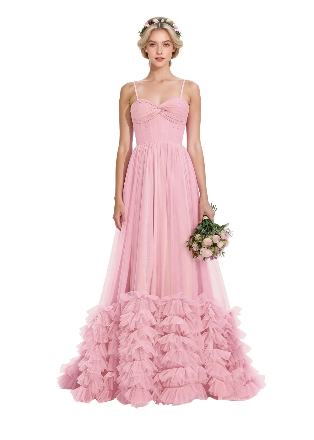 Fairy Whispers – Elegant Mermaid Tulle Dress