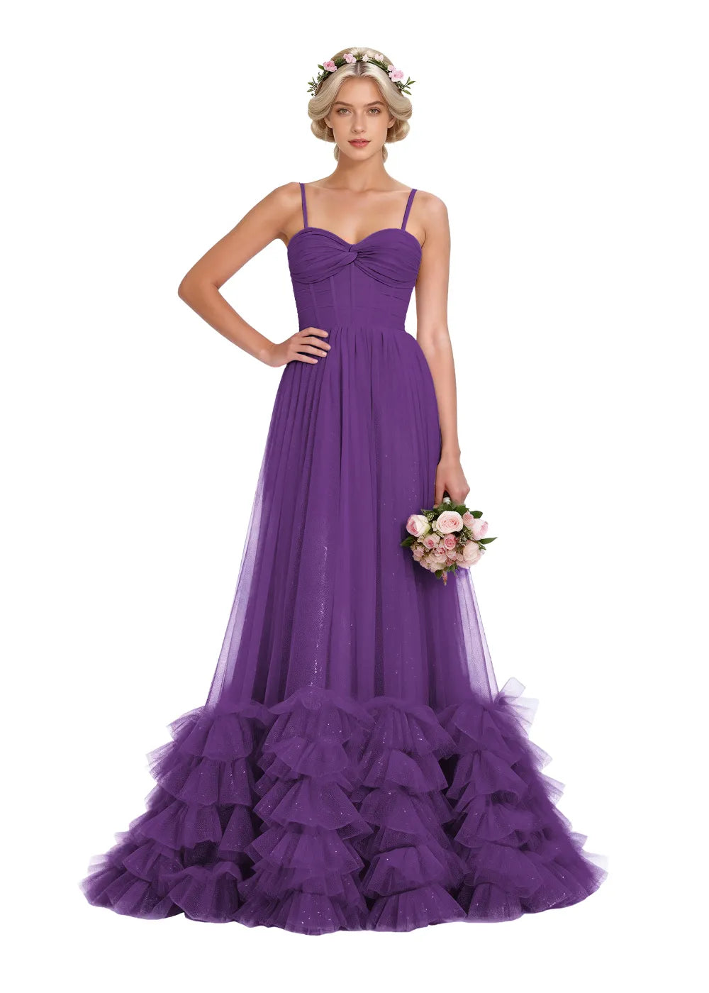 Fairy Whispers – Elegant Mermaid Tulle Dress