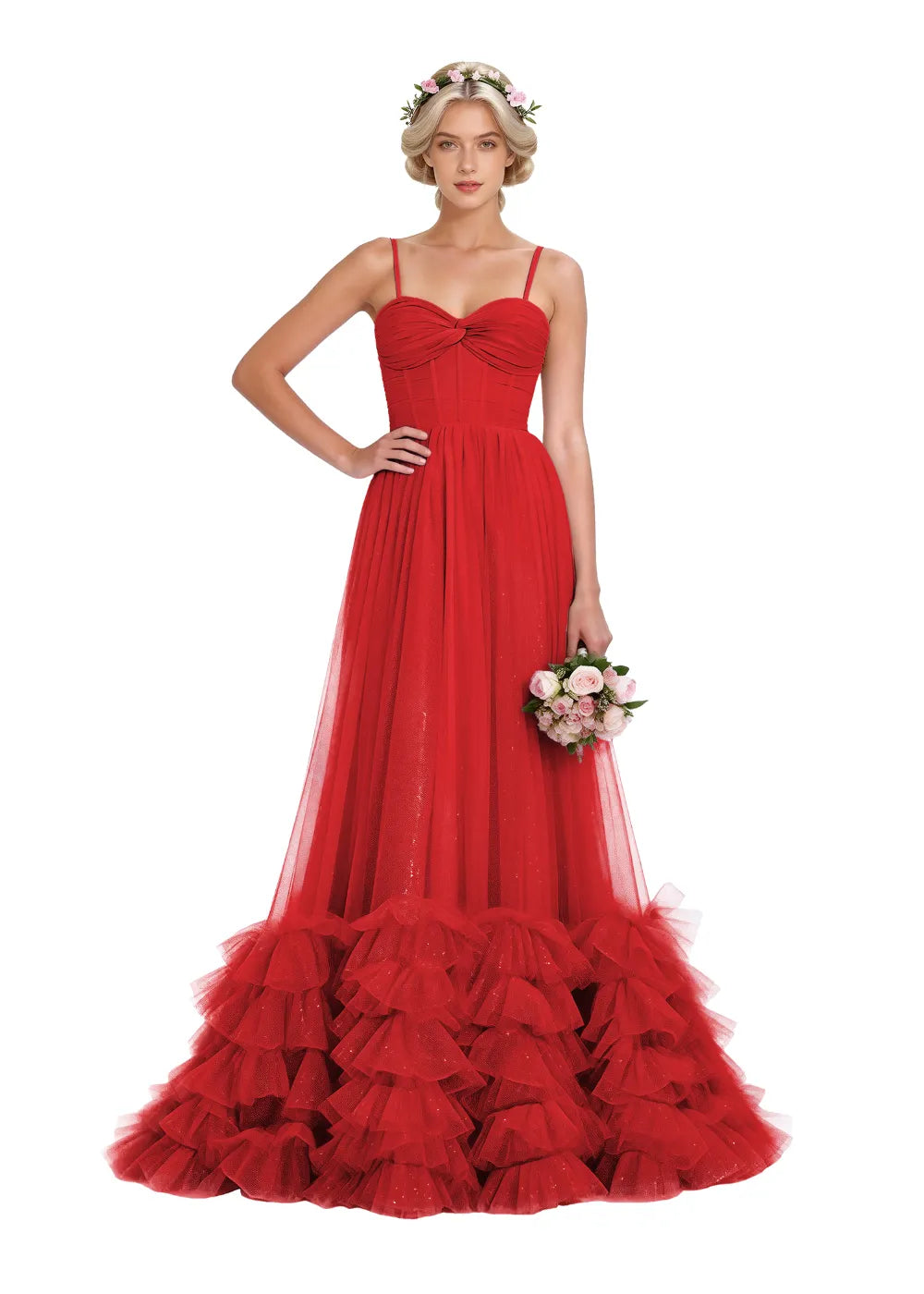 Fairy Whispers – Elegant Mermaid Tulle Dress