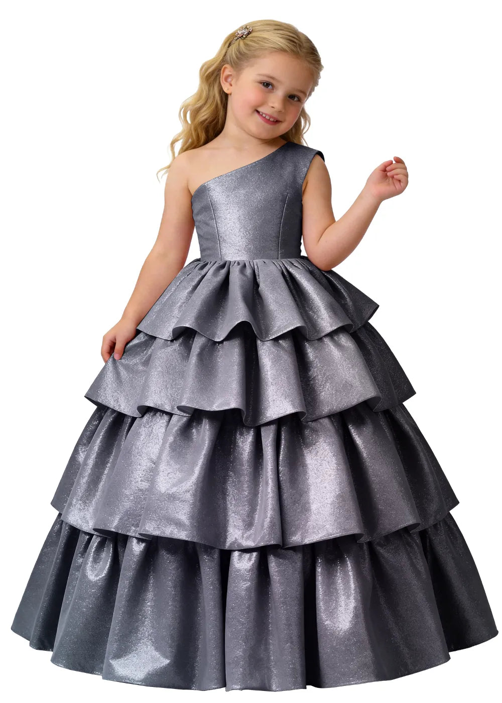 Vestido de princesa sin mangas de encaje