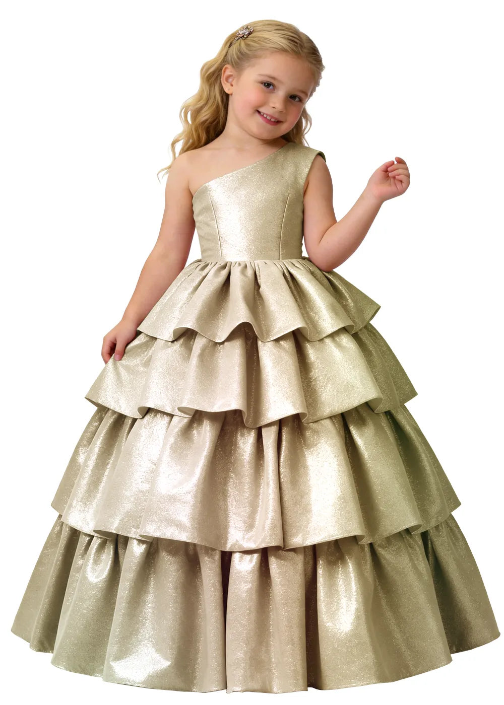 Vestido de princesa sin mangas de encaje