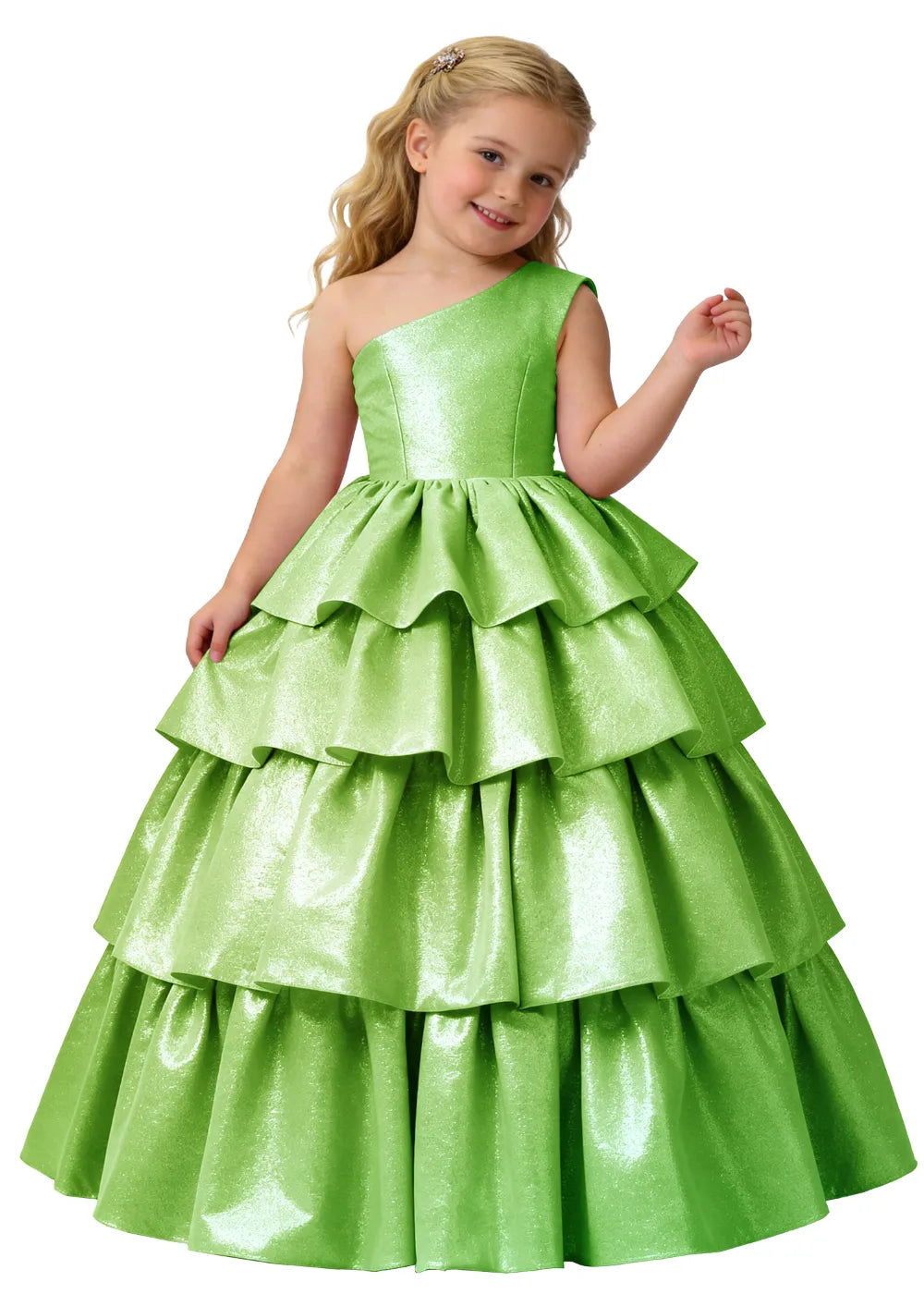 Vestido de princesa sin mangas de encaje