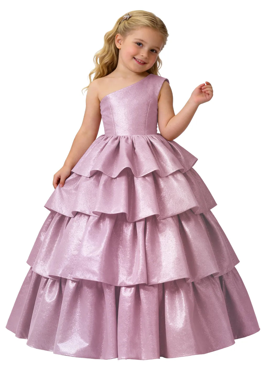Vestido de princesa sin mangas de encaje