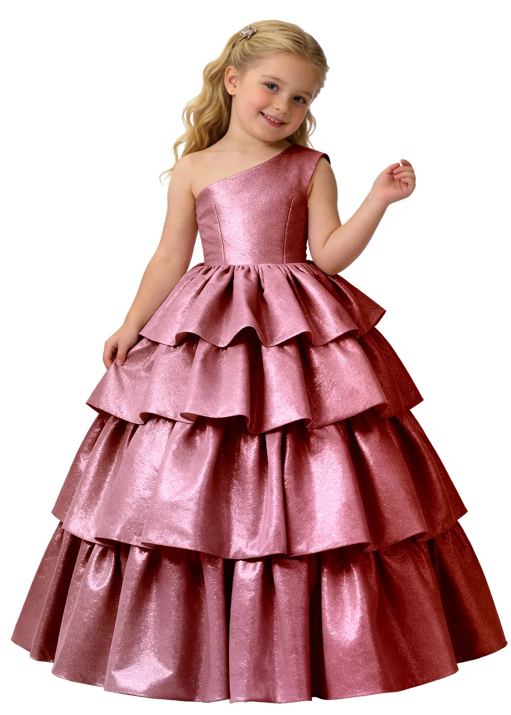 Vestido de princesa sin mangas de encaje