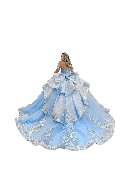 Vestido de princesa sin mangas de encaje