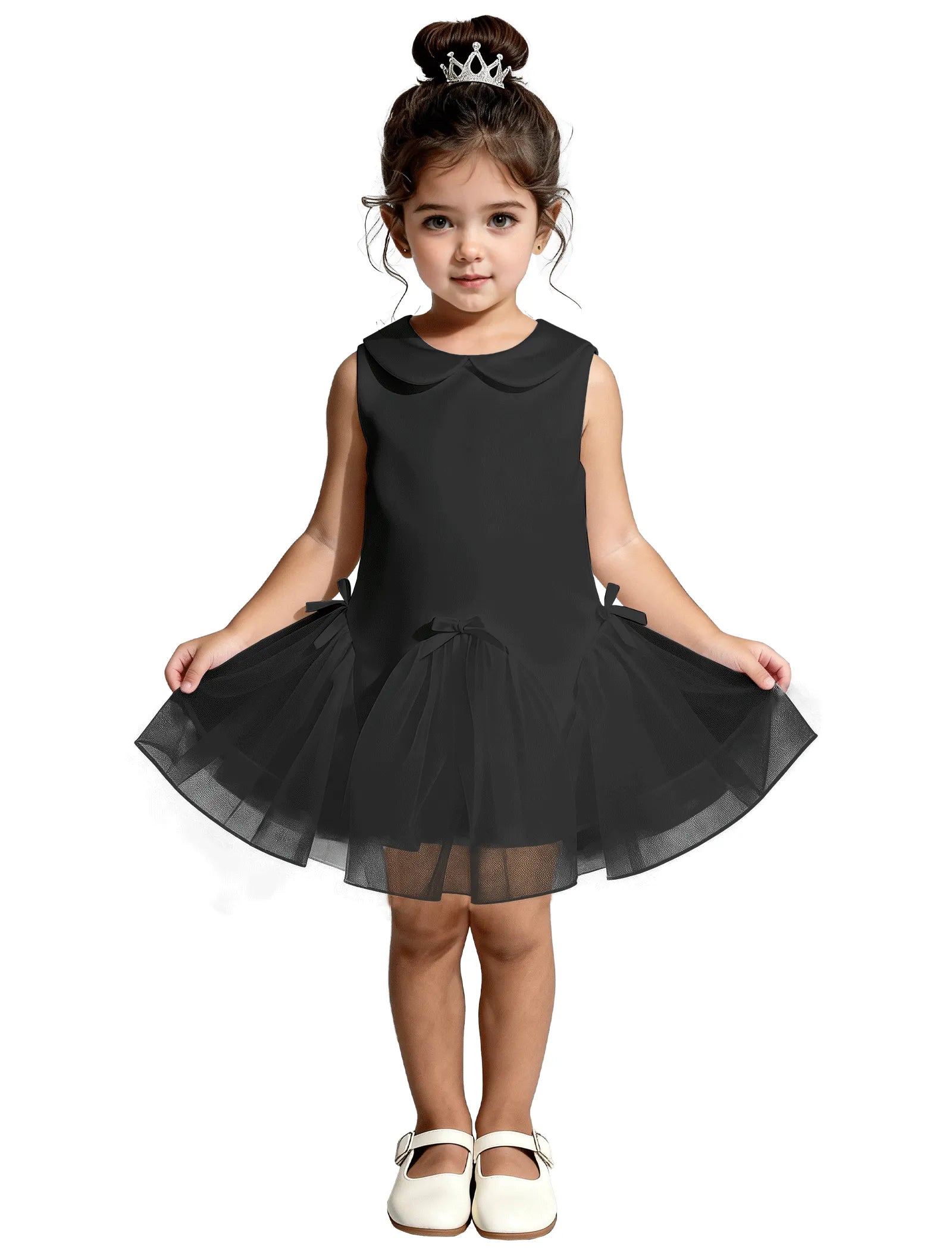 Vestido de princesa sin mangas de encaje