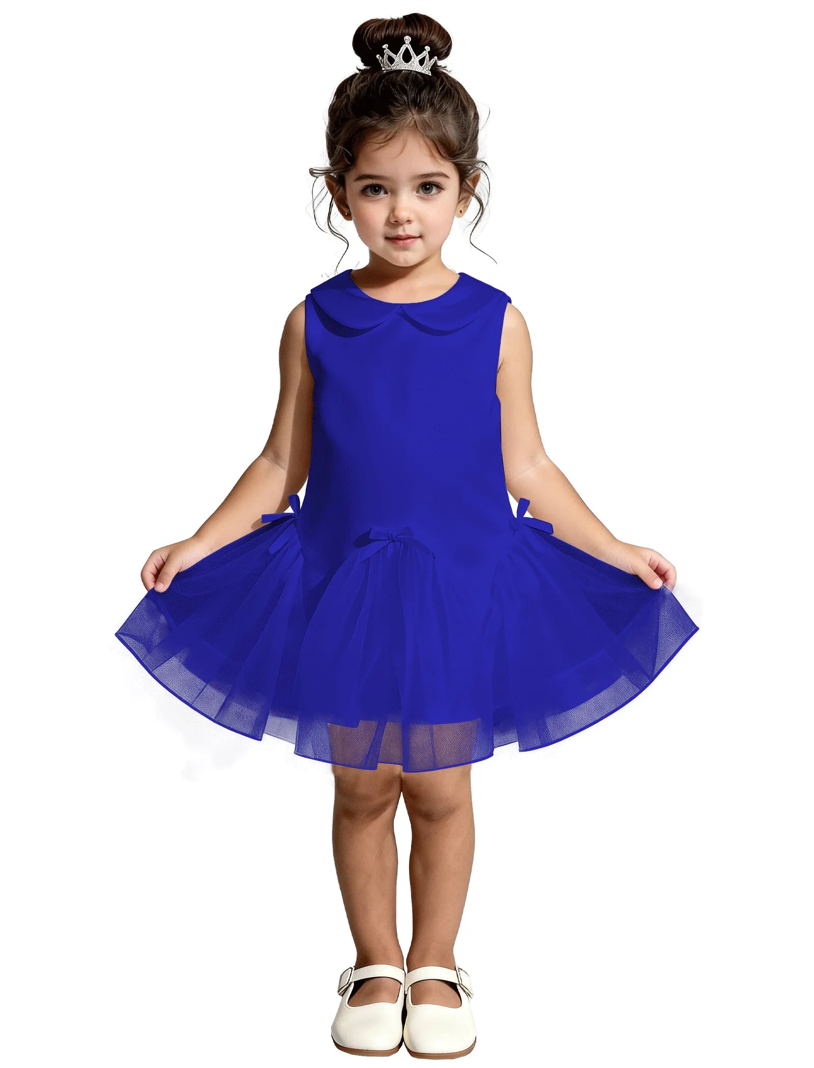 Vestido de princesa sin mangas de encaje