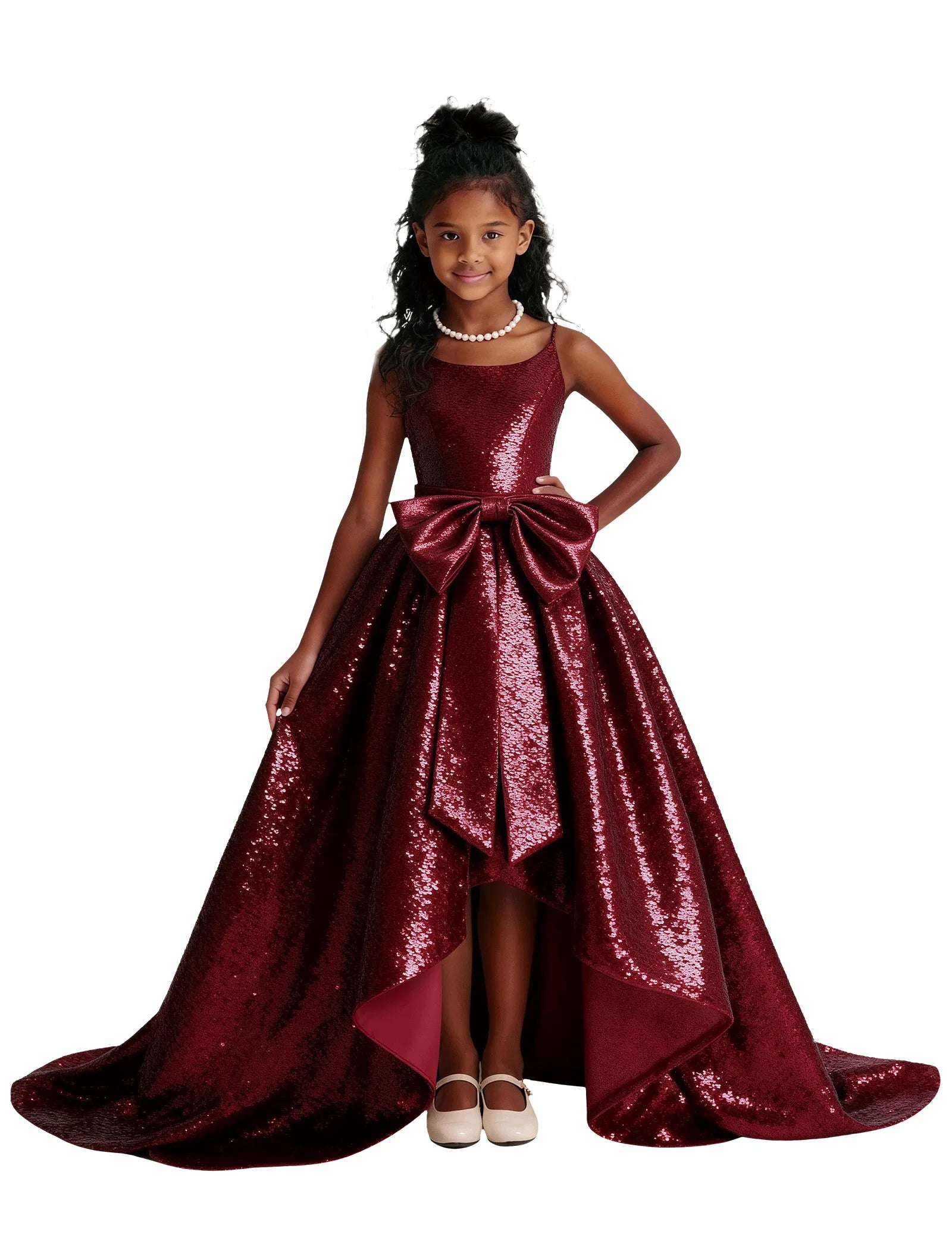 Sequin Ball Gown Party Dress for Girls