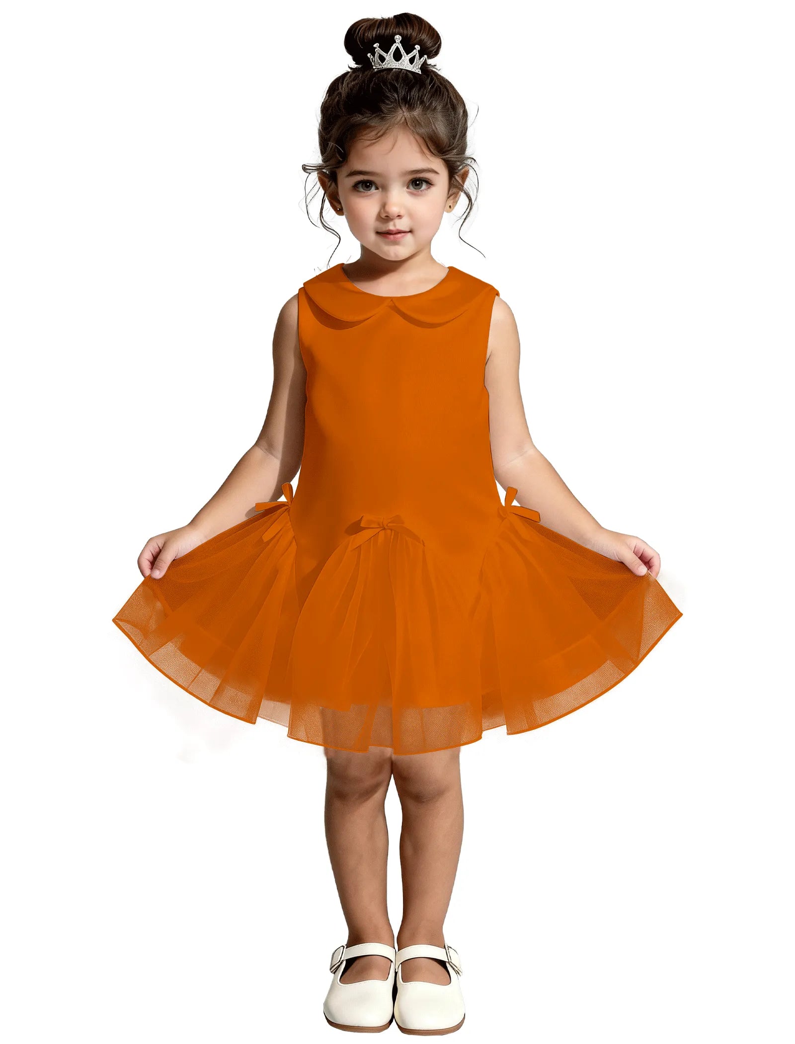 Vestido de princesa sin mangas de encaje