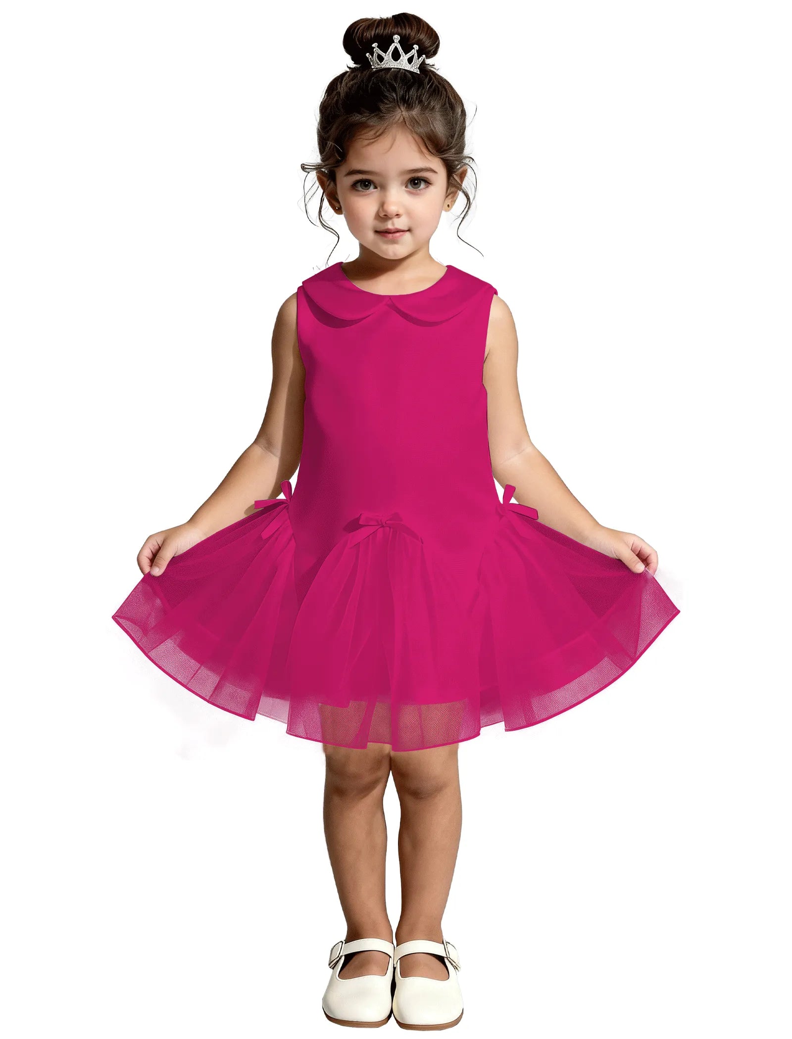 Vestido de princesa sin mangas de encaje