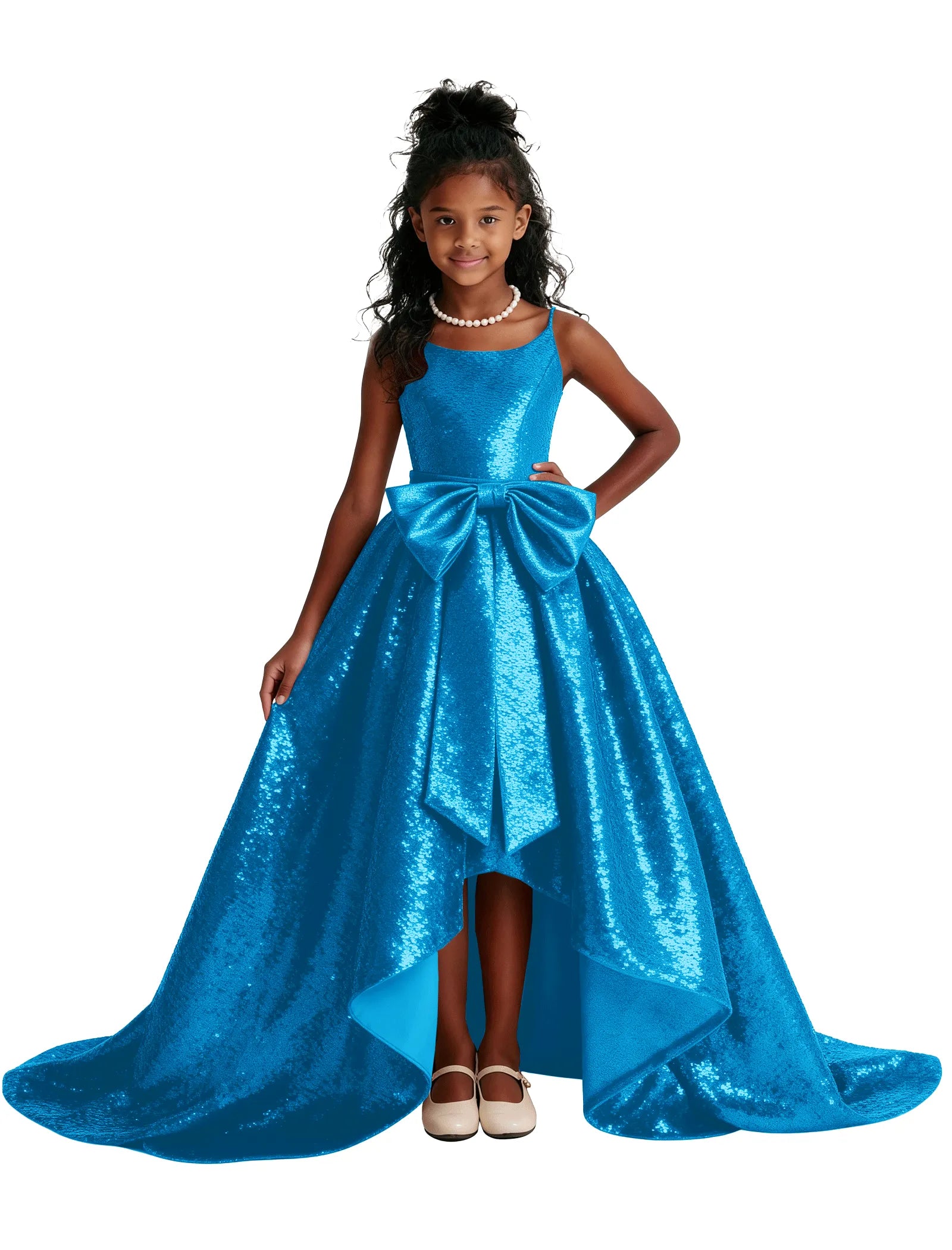 Sequin Ball Gown Party Dress for Girls