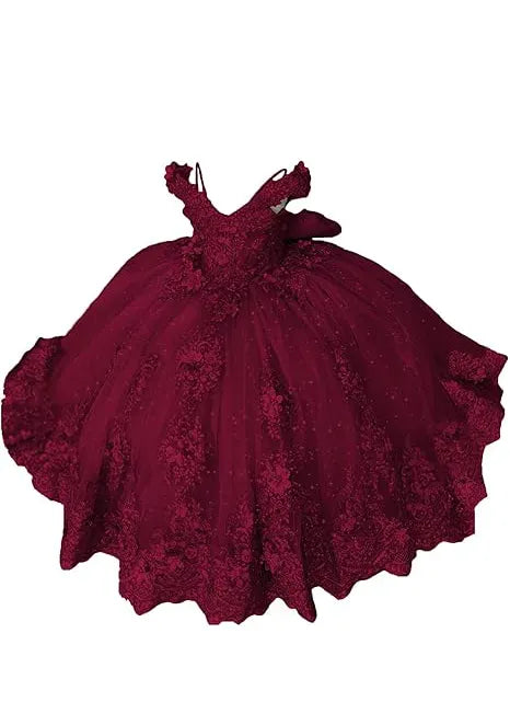Aurora Garden Lace-Up Floral Princess Dress