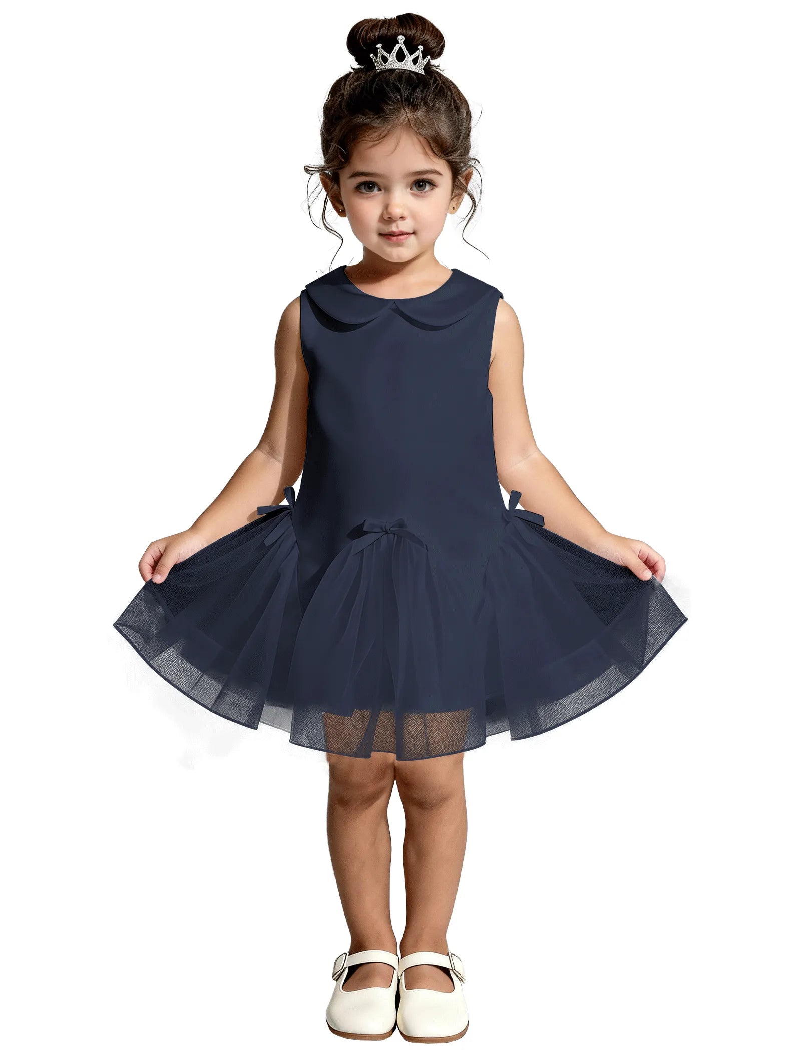 Vestido de princesa sin mangas de encaje