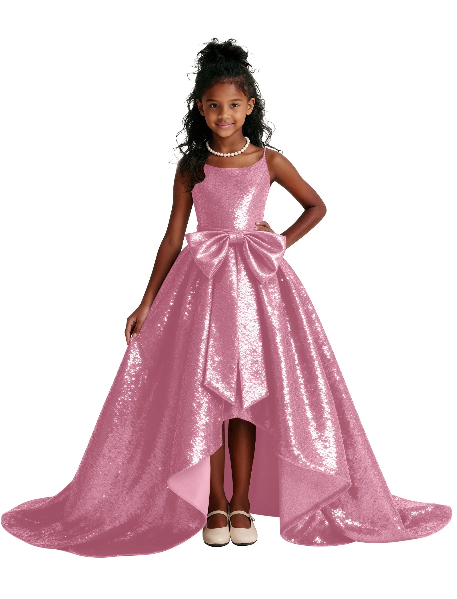 Sequin Ball Gown Party Dress for Girls