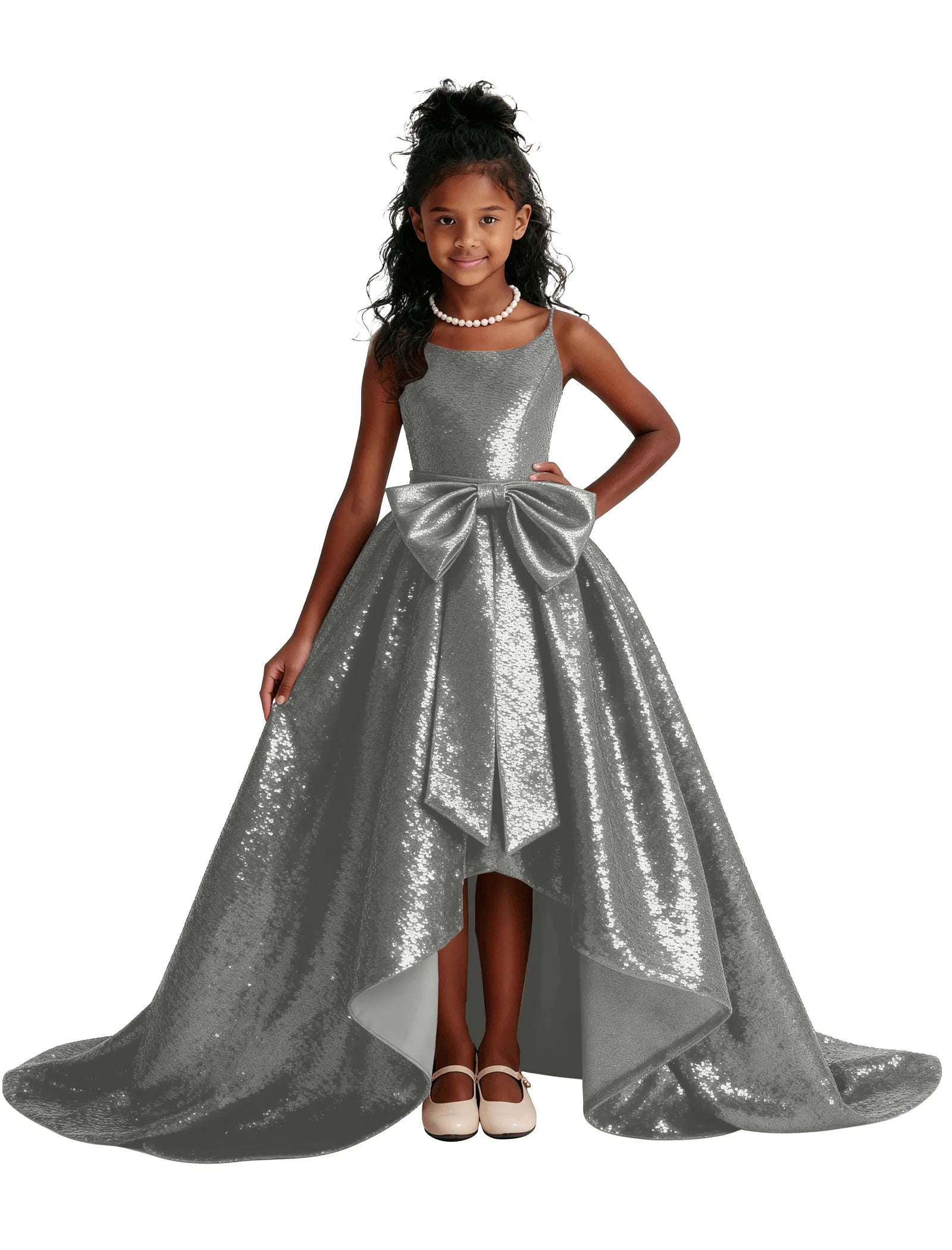 Sequin Ball Gown Party Dress for Girls