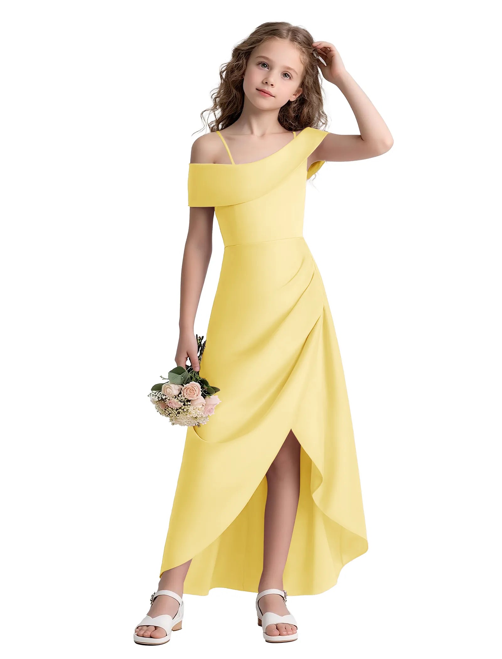 Spitzenkleid mit schulterfreiem Design