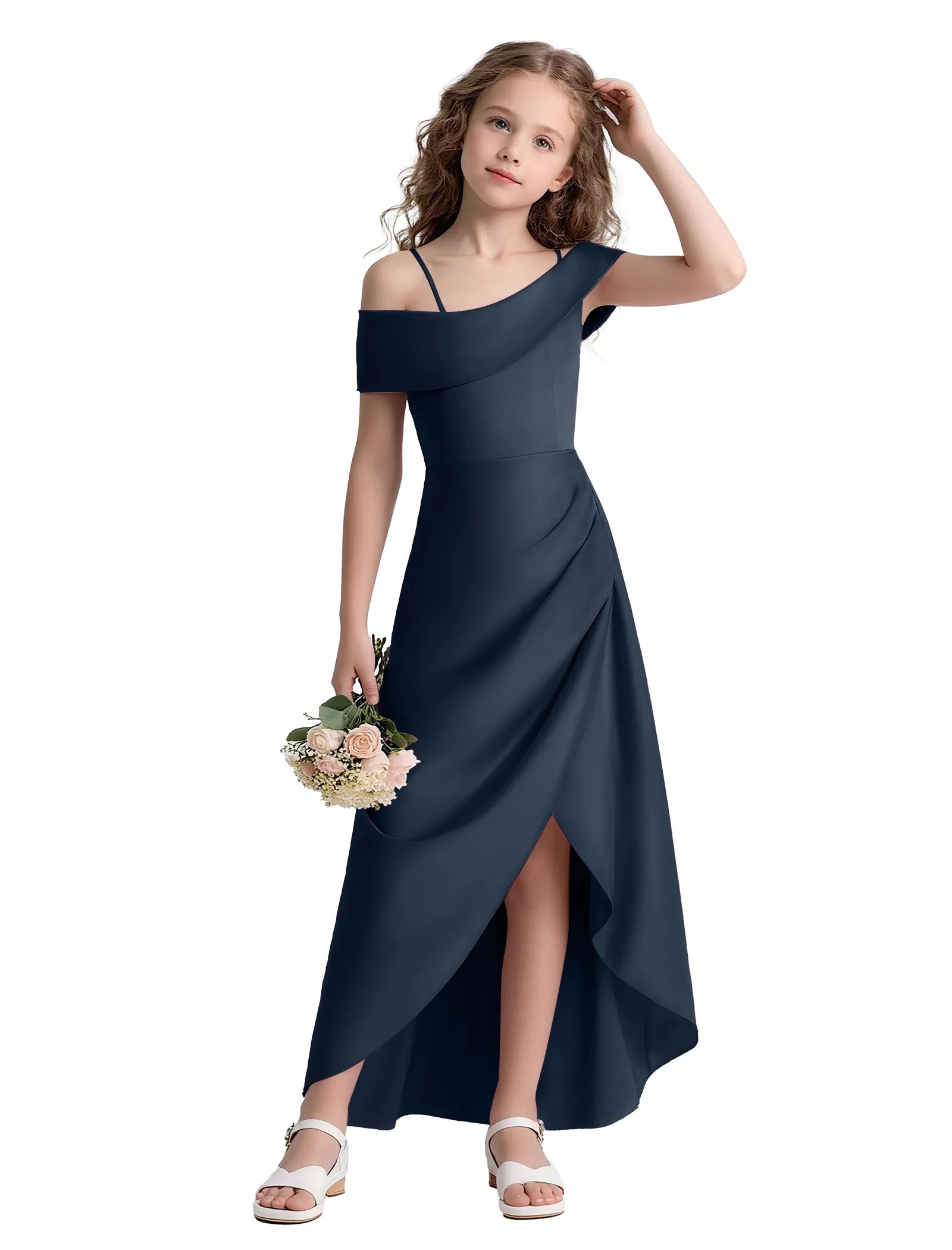 Spitzenkleid mit schulterfreiem Design