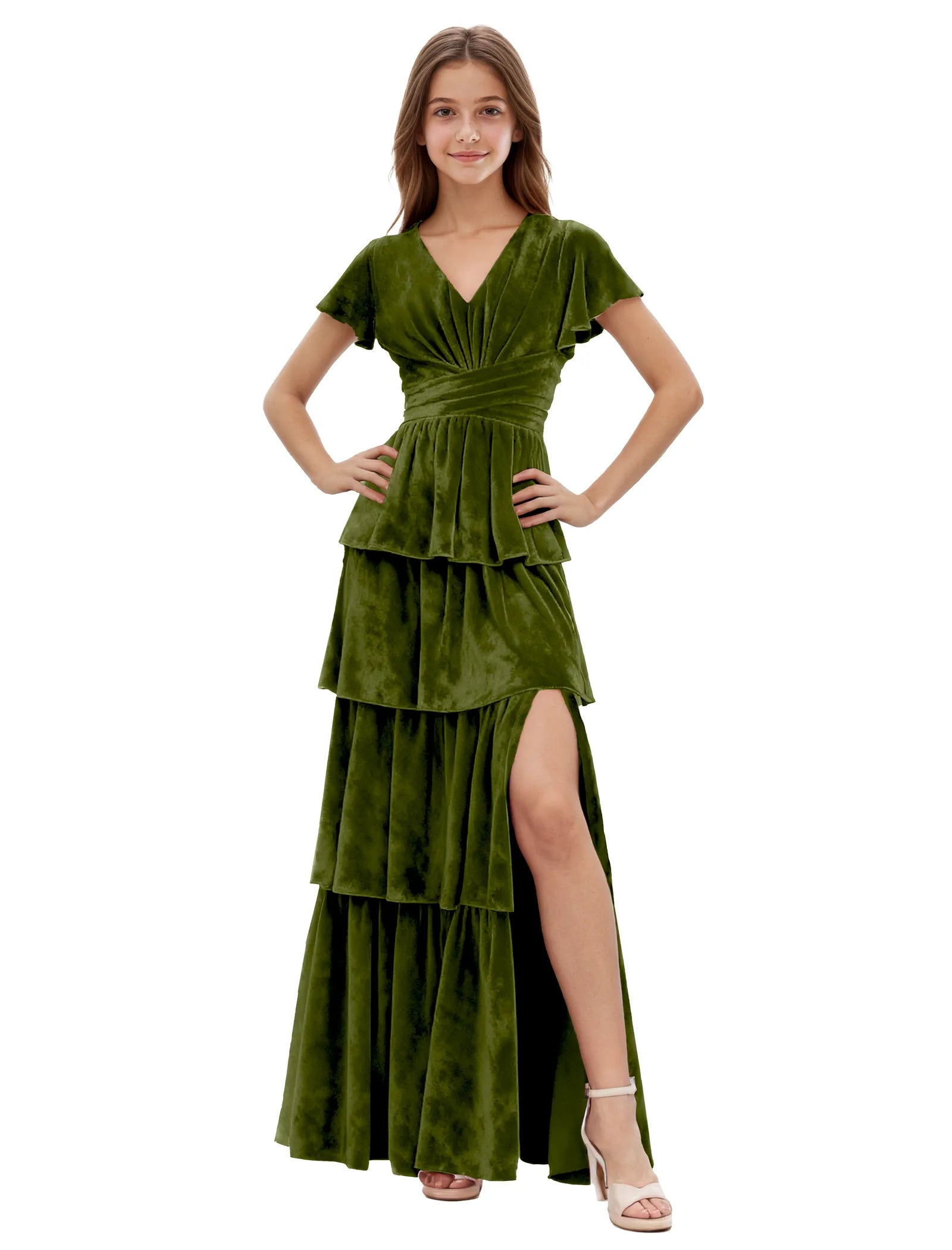 Elegant Velvet Special Occasion Dress