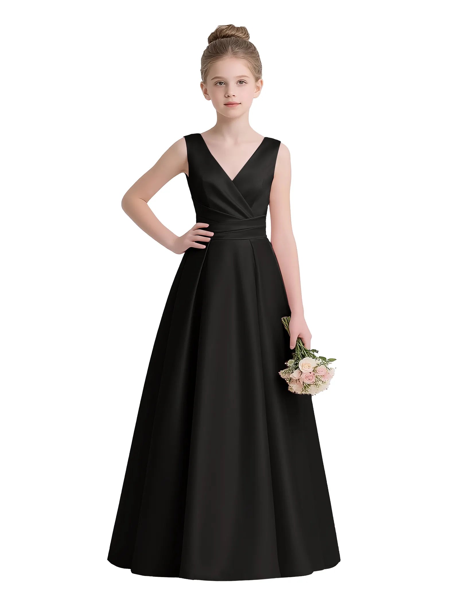 Sofia Grace Bow-Back Gown