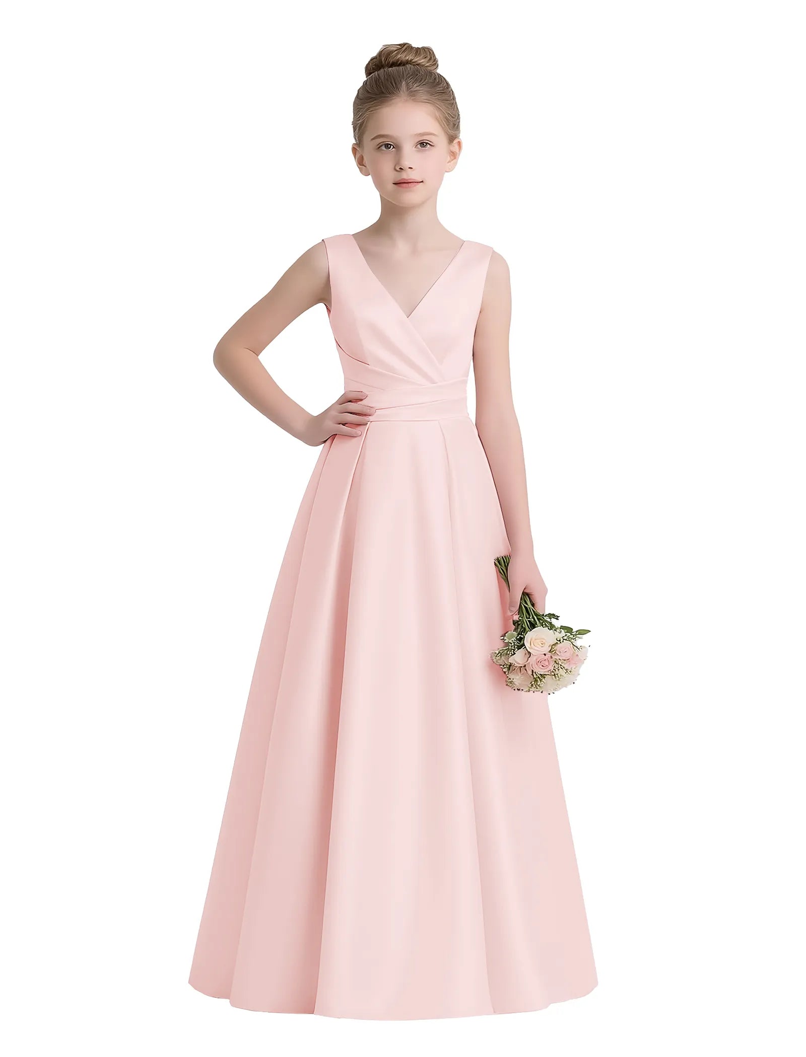 Sofia Grace Bow-Back Gown