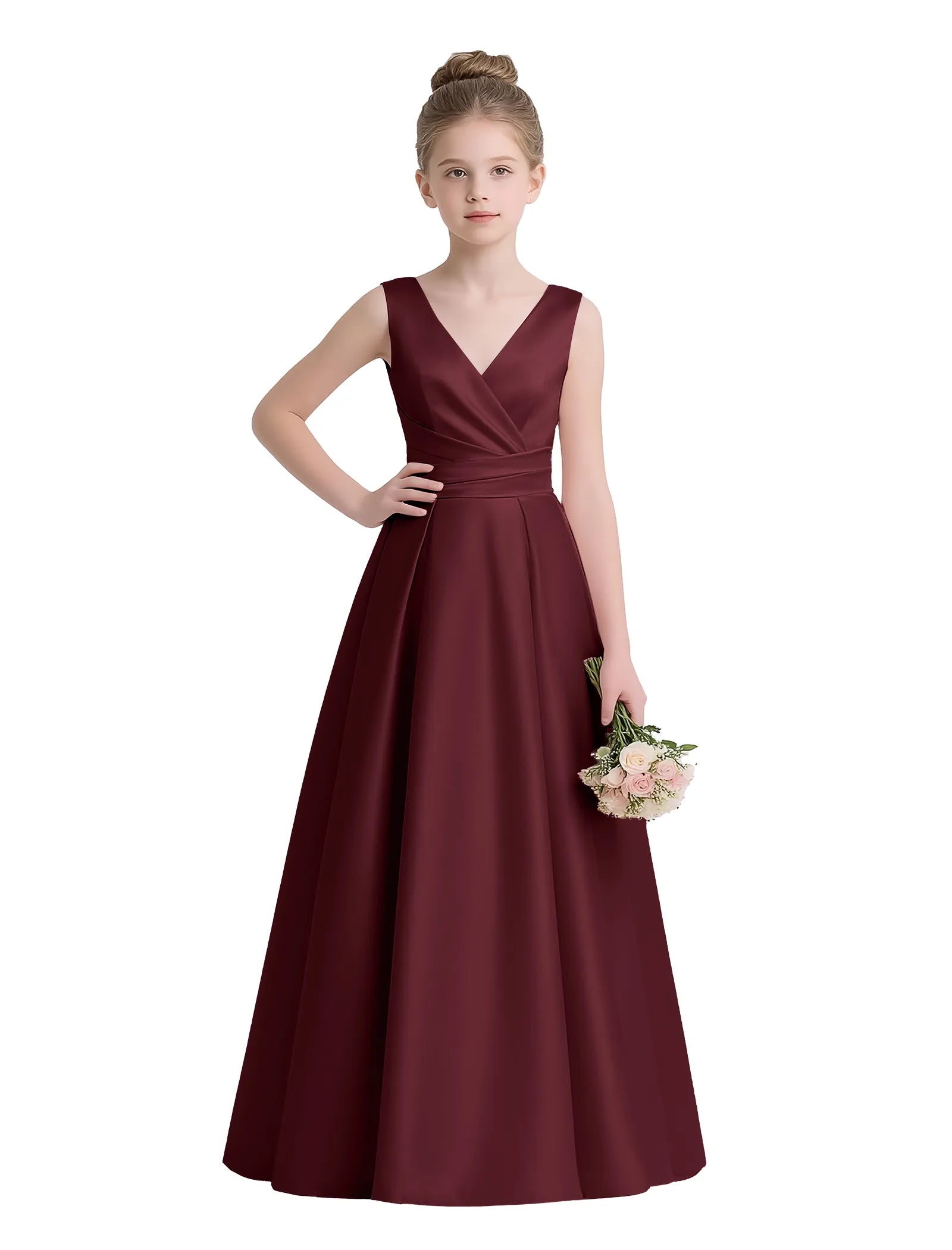 Sofia Grace Bow-Back Gown