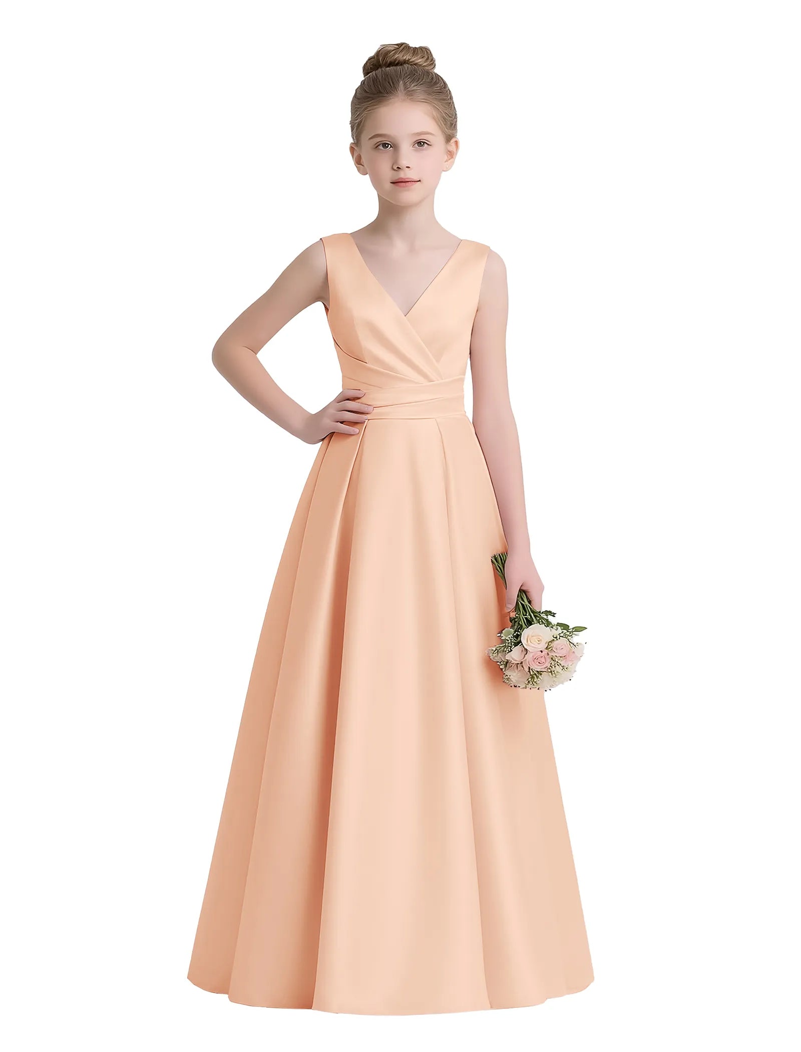 Sofia Grace Bow-Back Gown
