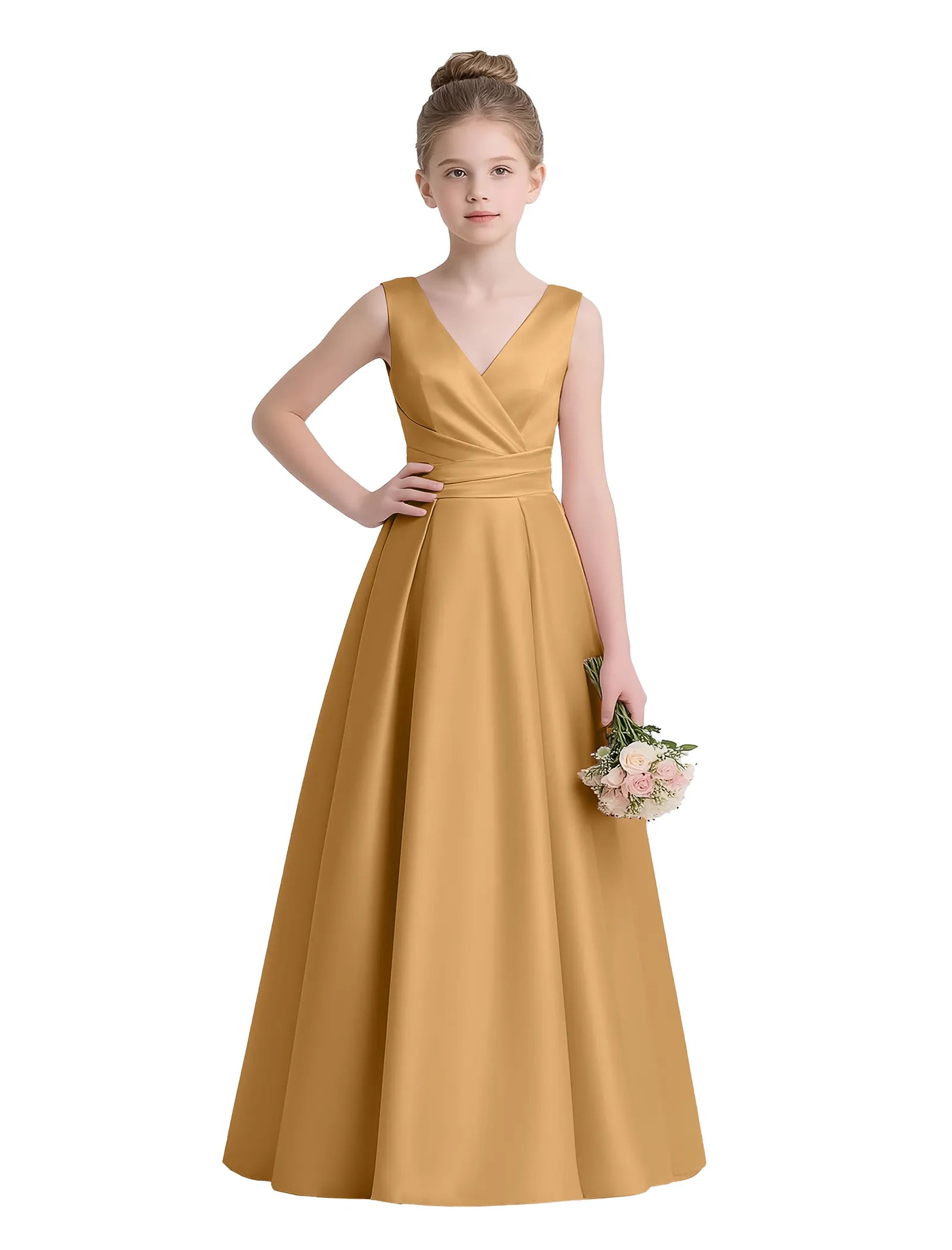 Sofia Grace Bow-Back Gown