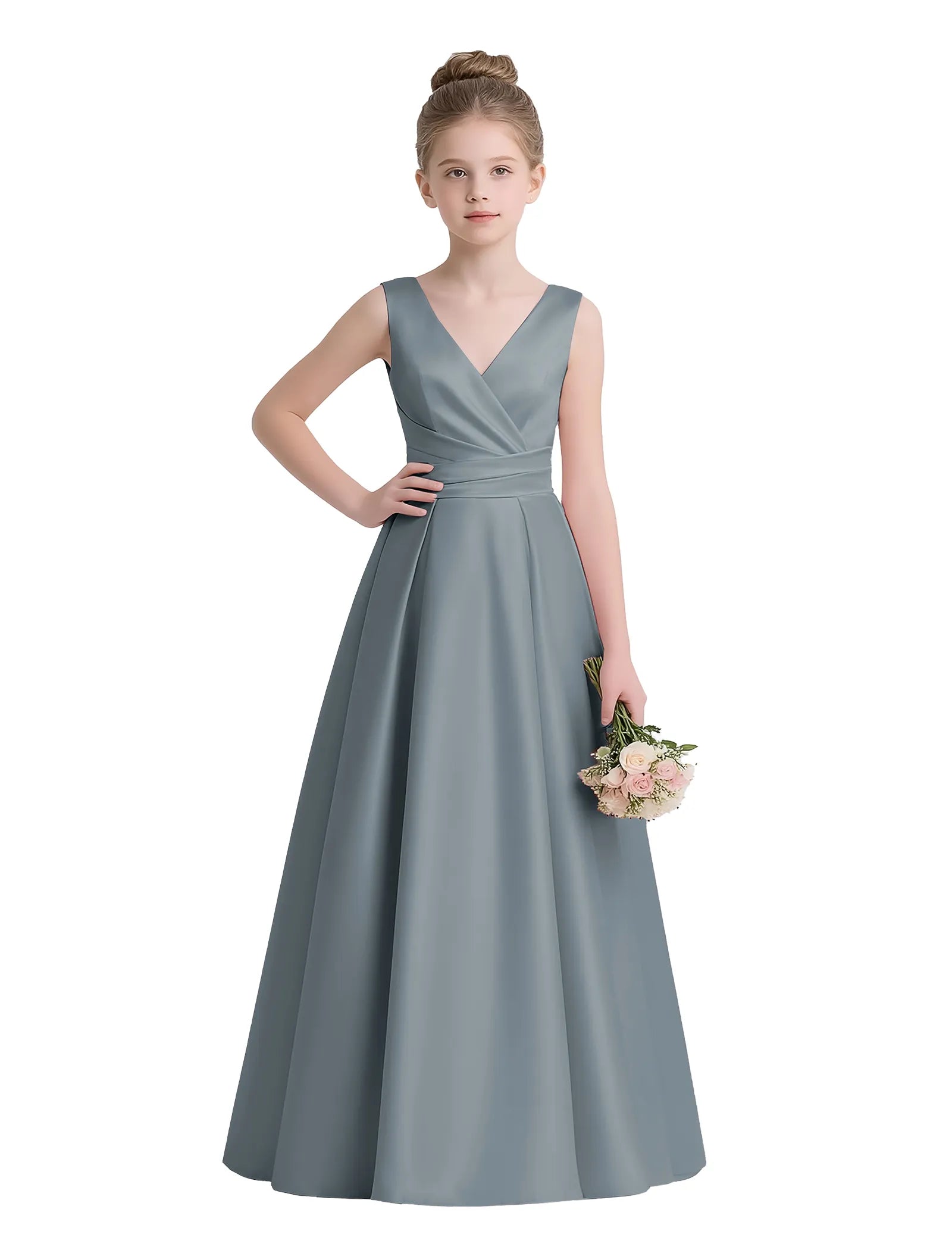 Sofia Grace Bow-Back Gown
