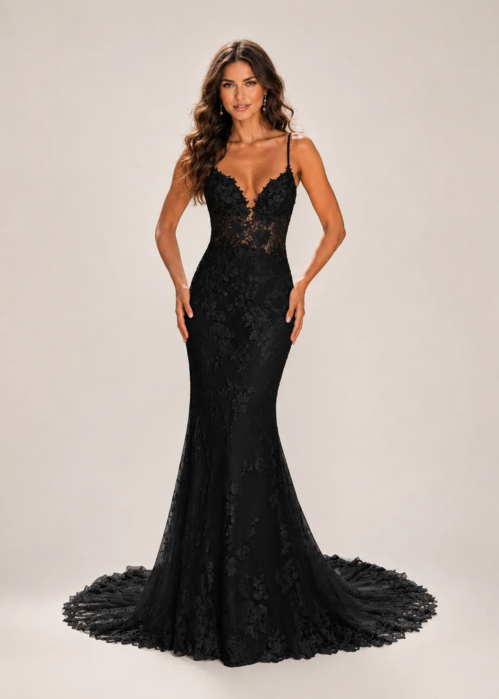 Romantic Lace Mermaid Bridal Gown